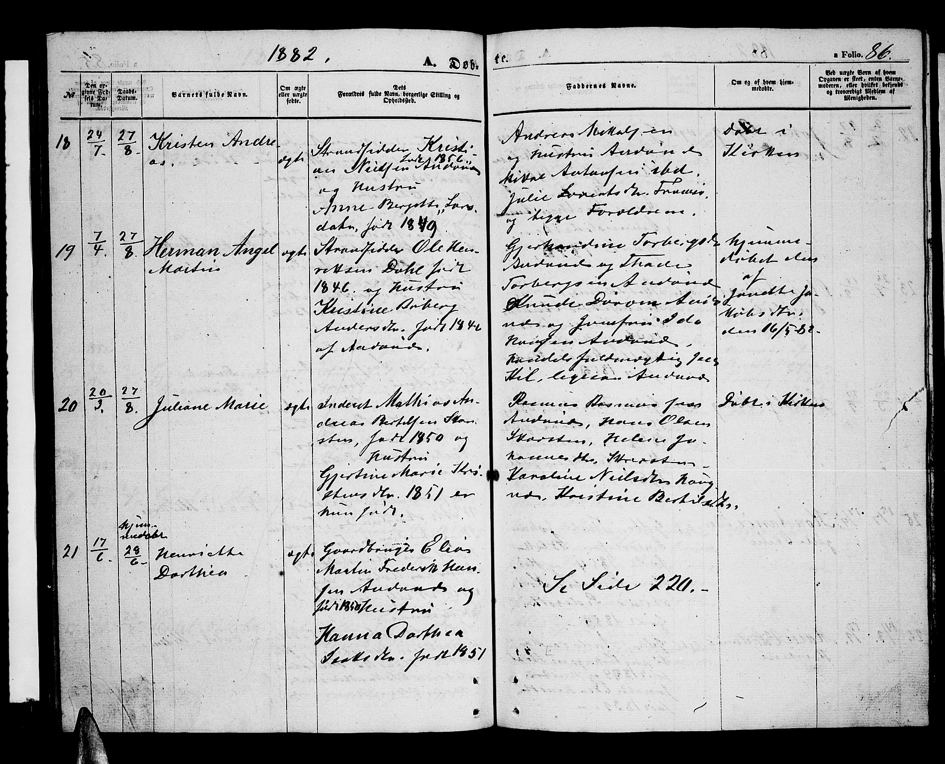 Ministerialprotokoller, klokkerbøker og fødselsregistre - Nordland, AV/SAT-A-1459/899/L1447: Parish register (copy) no. 899C02, 1855-1886, p. 86