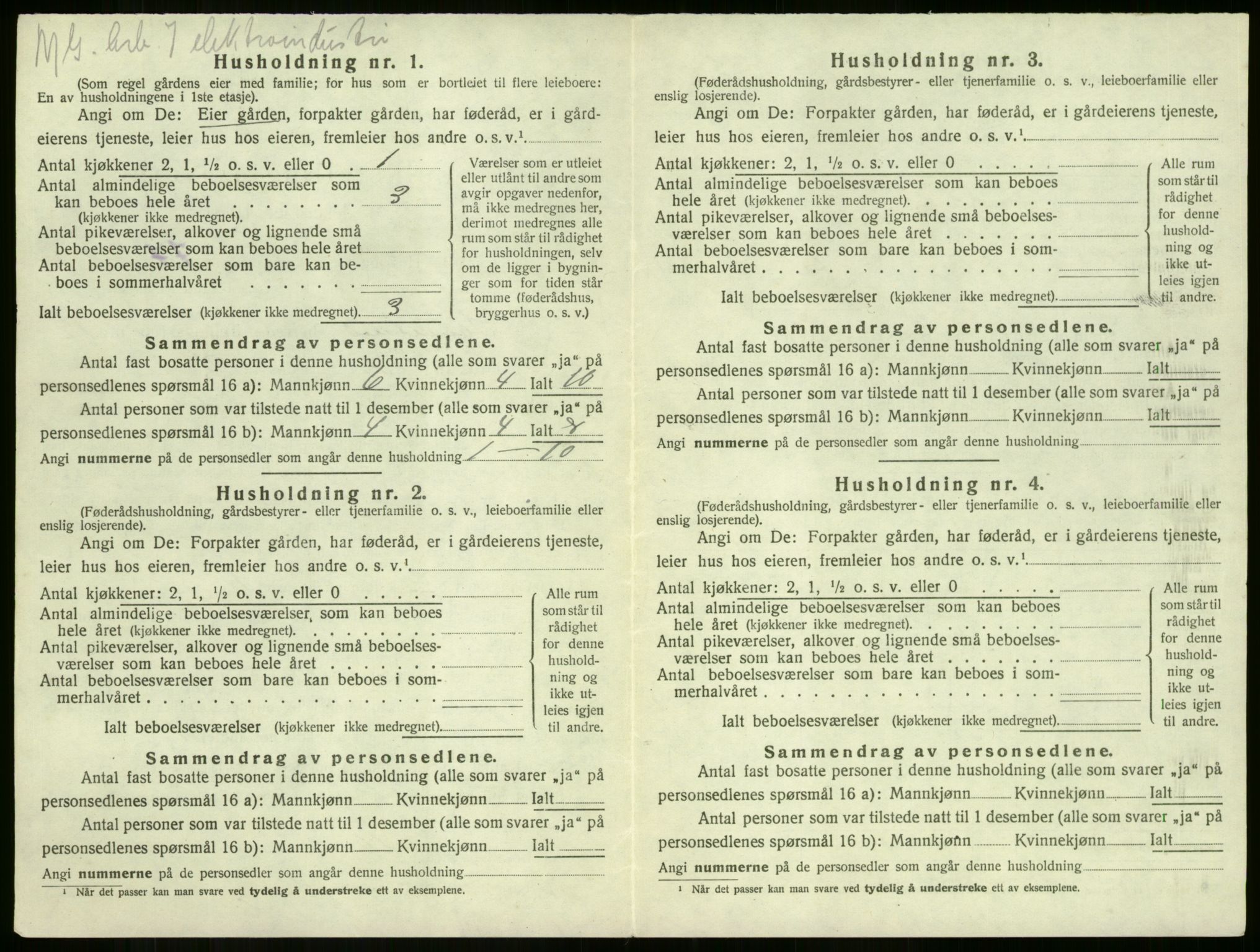 SAKO, 1920 census for Sandeherred, 1920, p. 2727