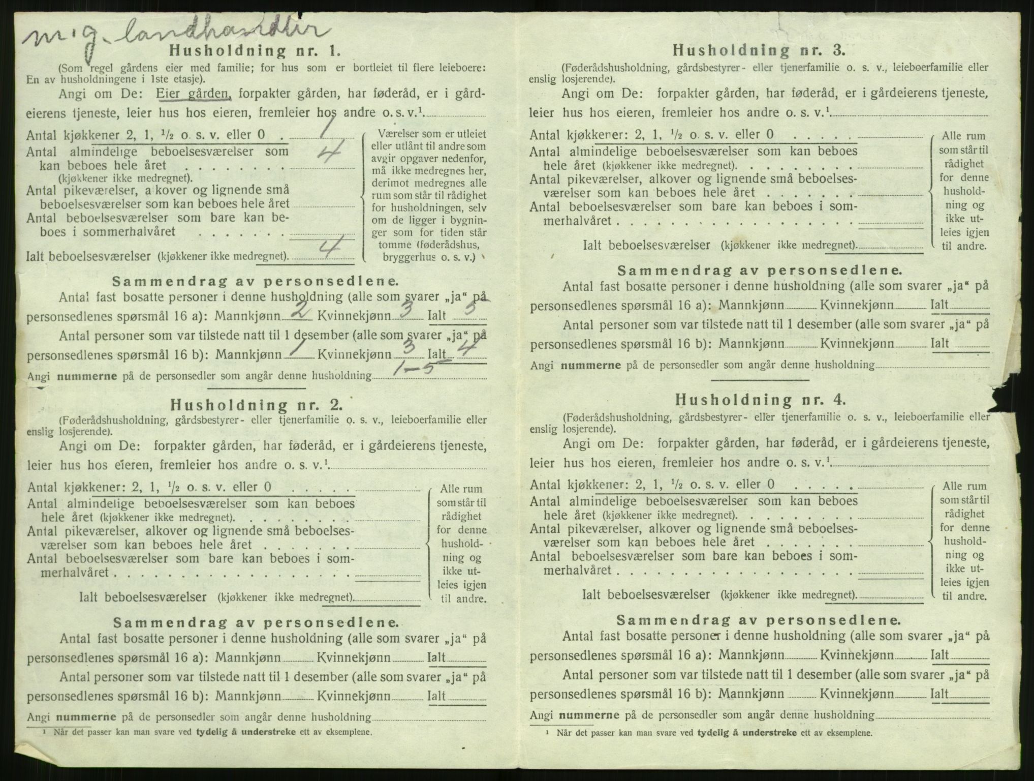 SAT, 1920 census for Ørskog, 1920, p. 123