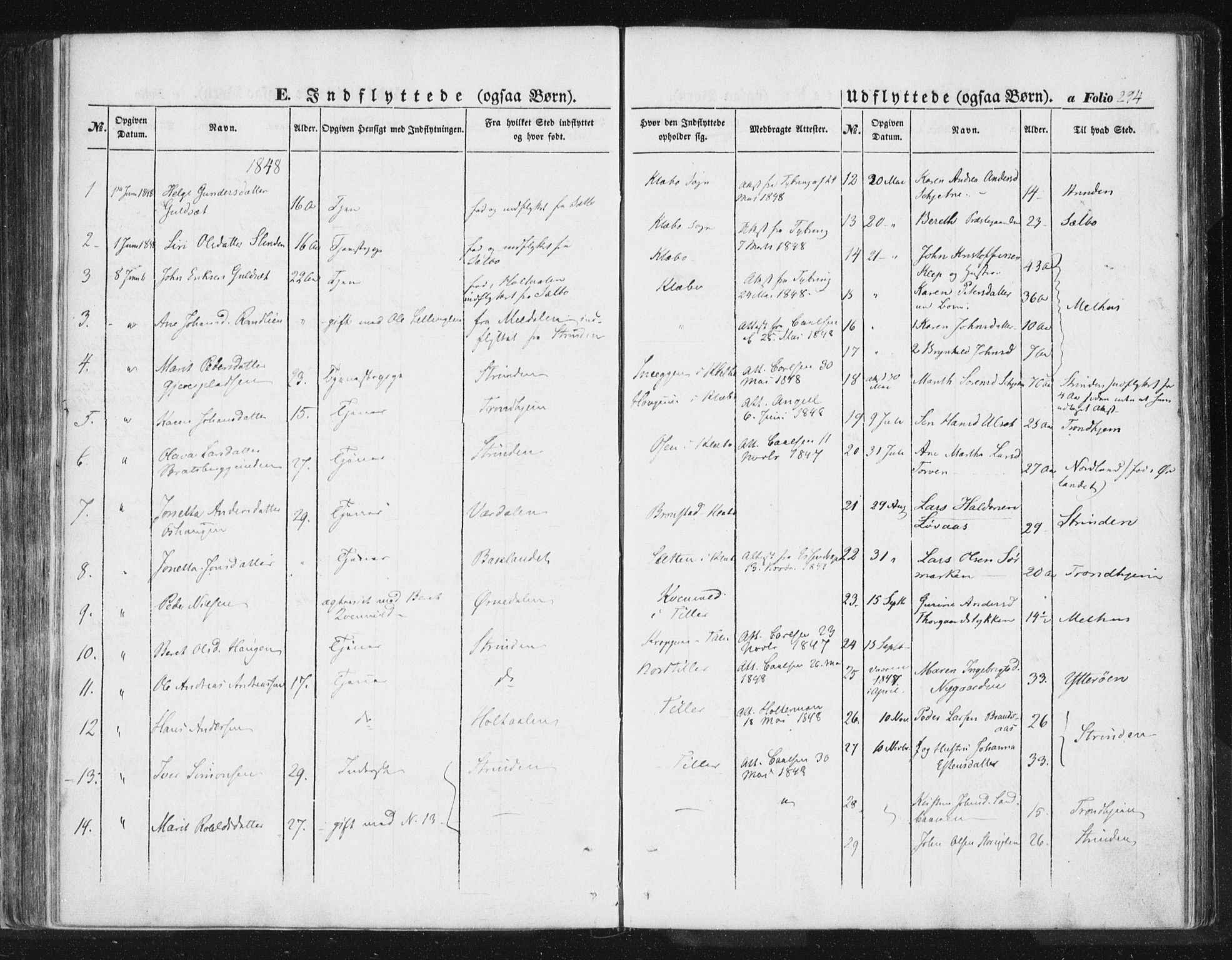 Ministerialprotokoller, klokkerbøker og fødselsregistre - Sør-Trøndelag, SAT/A-1456/618/L0441: Parish register (official) no. 618A05, 1843-1862, p. 294