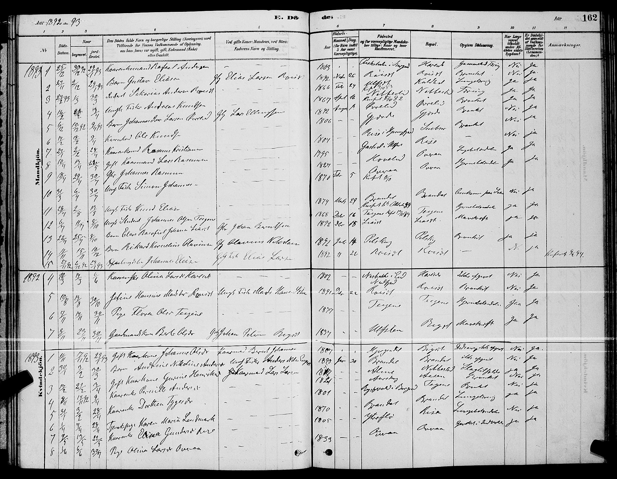 Ministerialprotokoller, klokkerbøker og fødselsregistre - Møre og Romsdal, AV/SAT-A-1454/510/L0125: Parish register (copy) no. 510C02, 1878-1900, p. 162