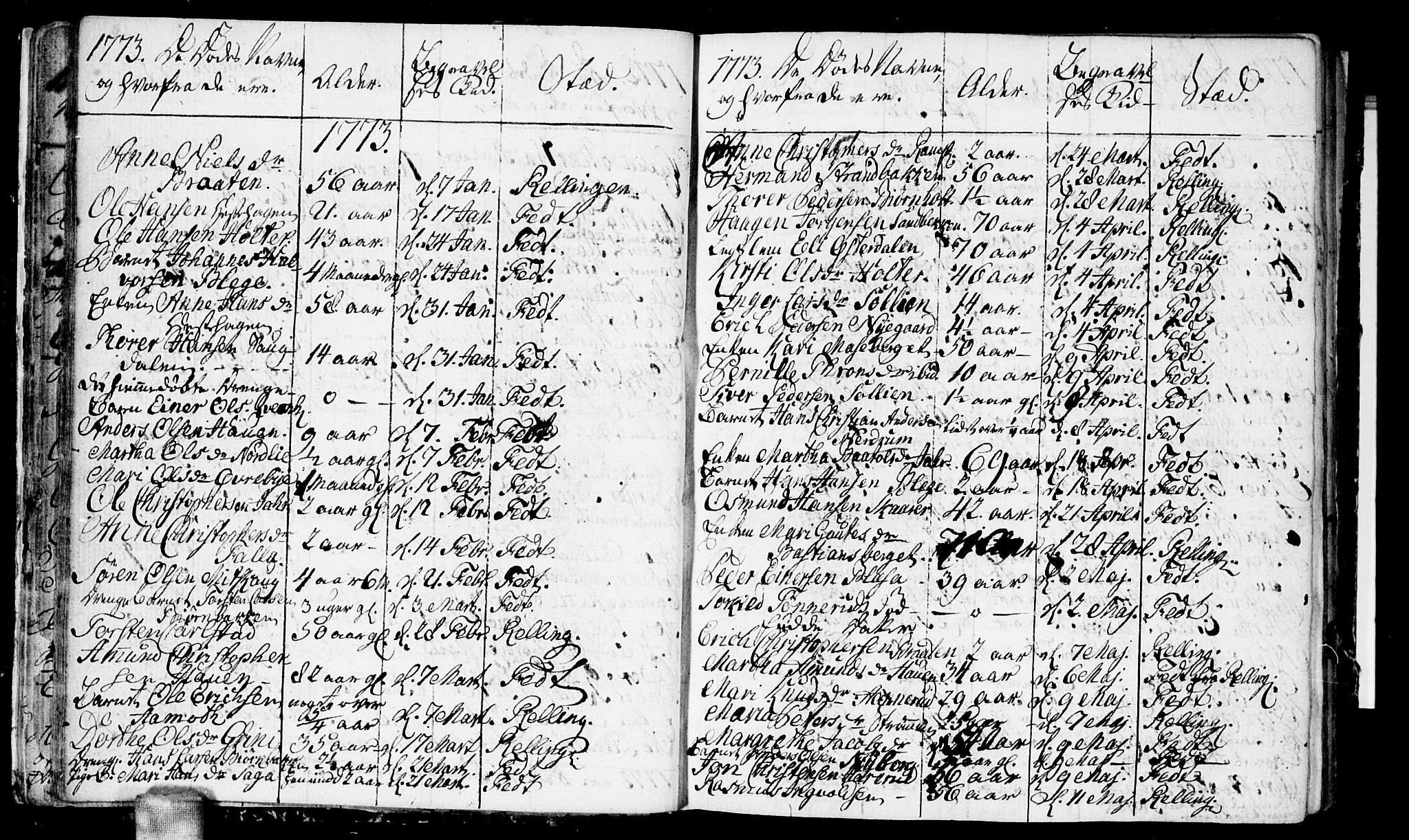 Fet prestekontor Kirkebøker, SAO/A-10370a/F/Fa/L0006: Parish register (official) no. I 6, 1764-1814