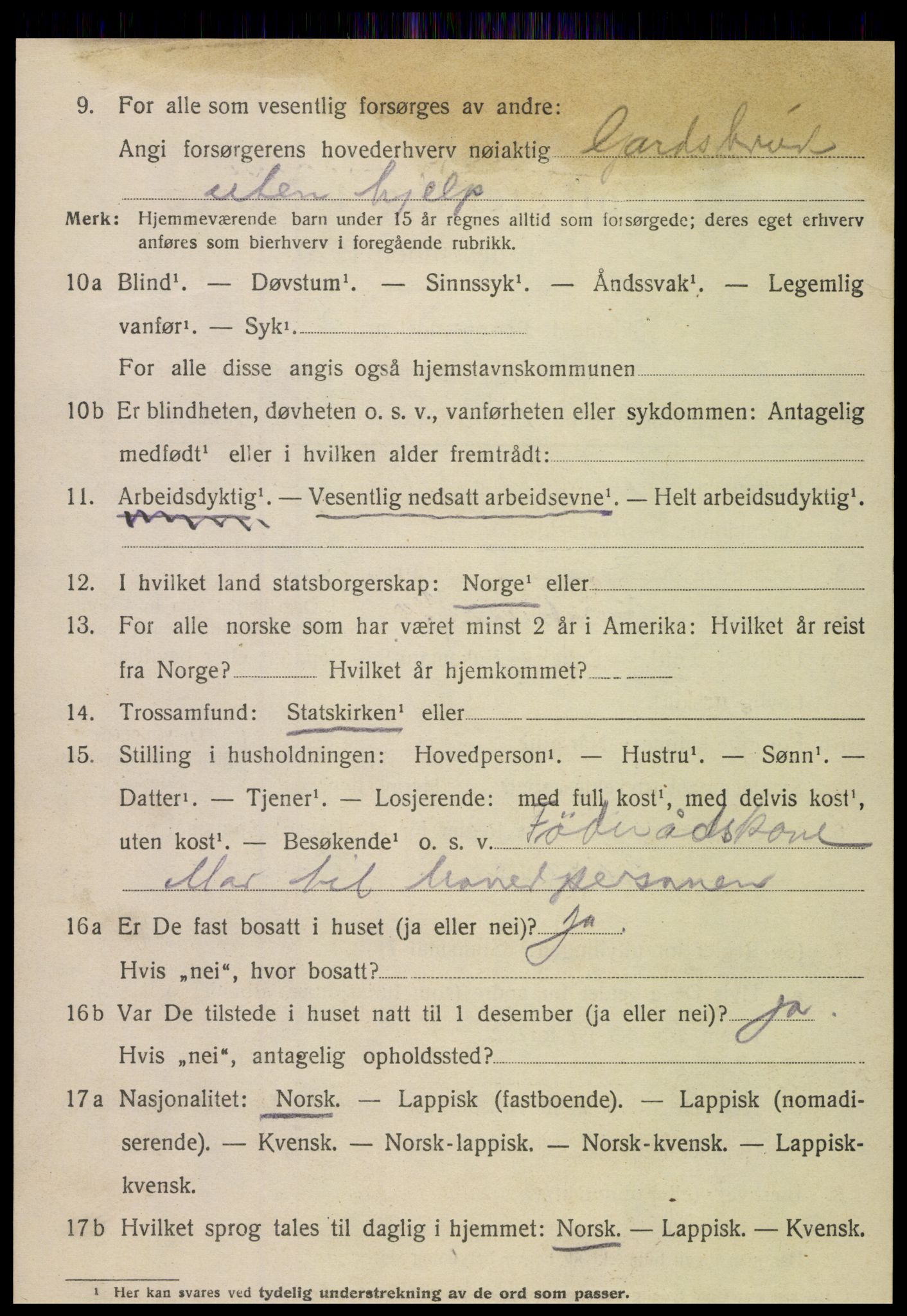 SAT, 1920 census for Leiranger, 1920, p. 466