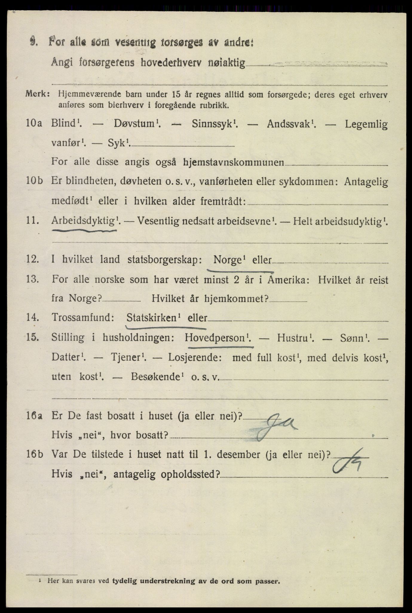 SAH, 1920 census for Nord-Aurdal, 1920, p. 3615