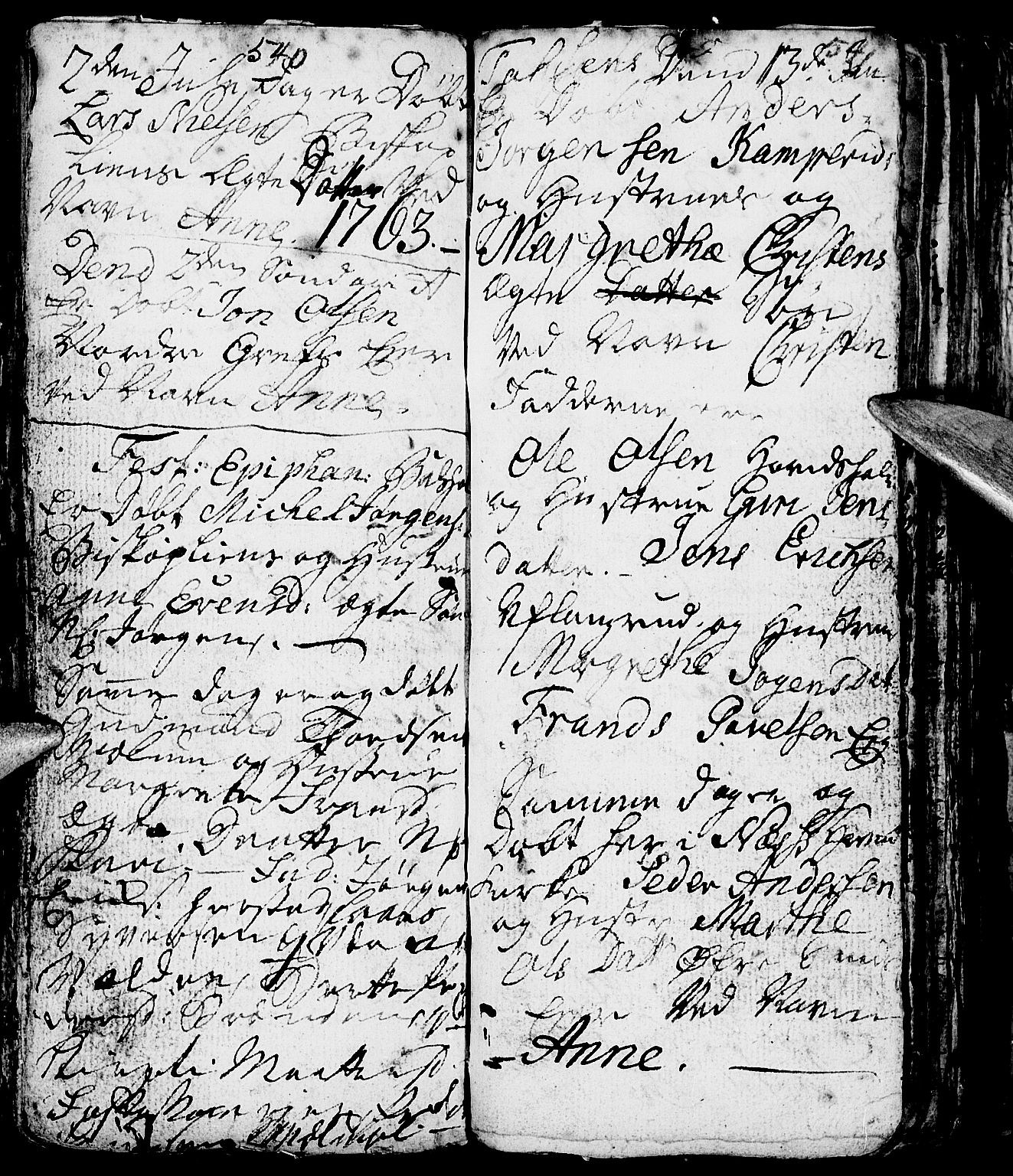 Nes prestekontor, Hedmark, AV/SAH-PREST-020/L/La/L0001: Parish register (copy) no. 1, 1663-1784, p. 540-541