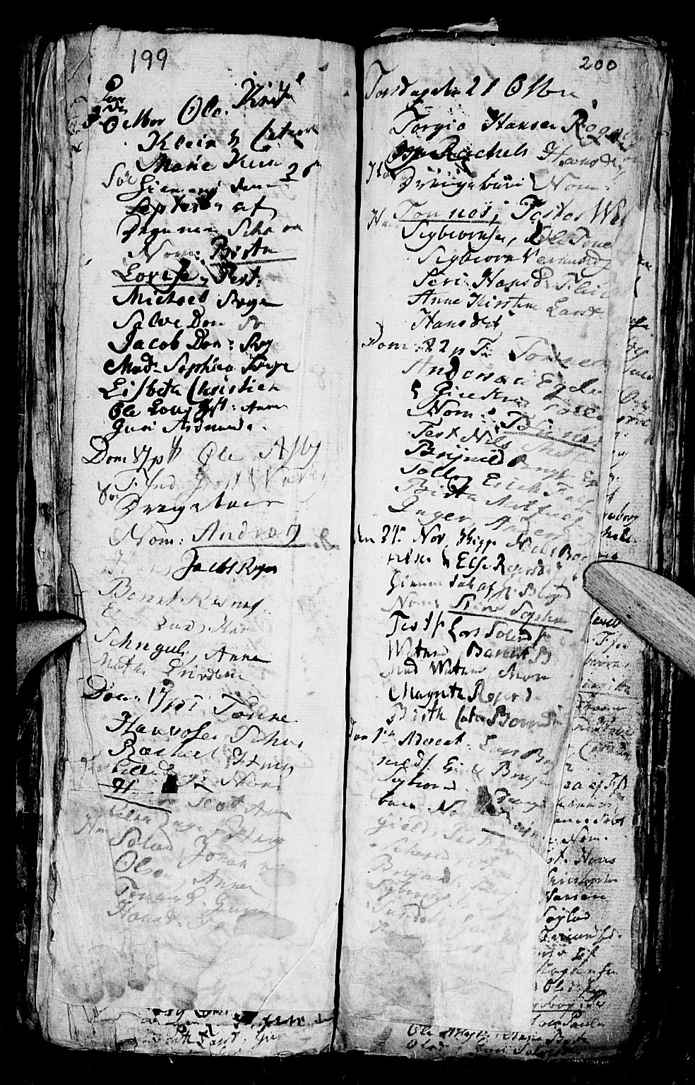 Flekkefjord sokneprestkontor, SAK/1111-0012/F/Fa/Fac/L0001: Parish register (official) no. A 1, 1773-1806, p. 199-200