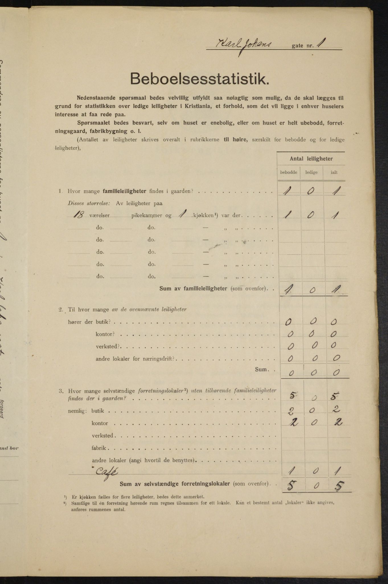 OBA, Municipal Census 1915 for Kristiania, 1915, p. 48186