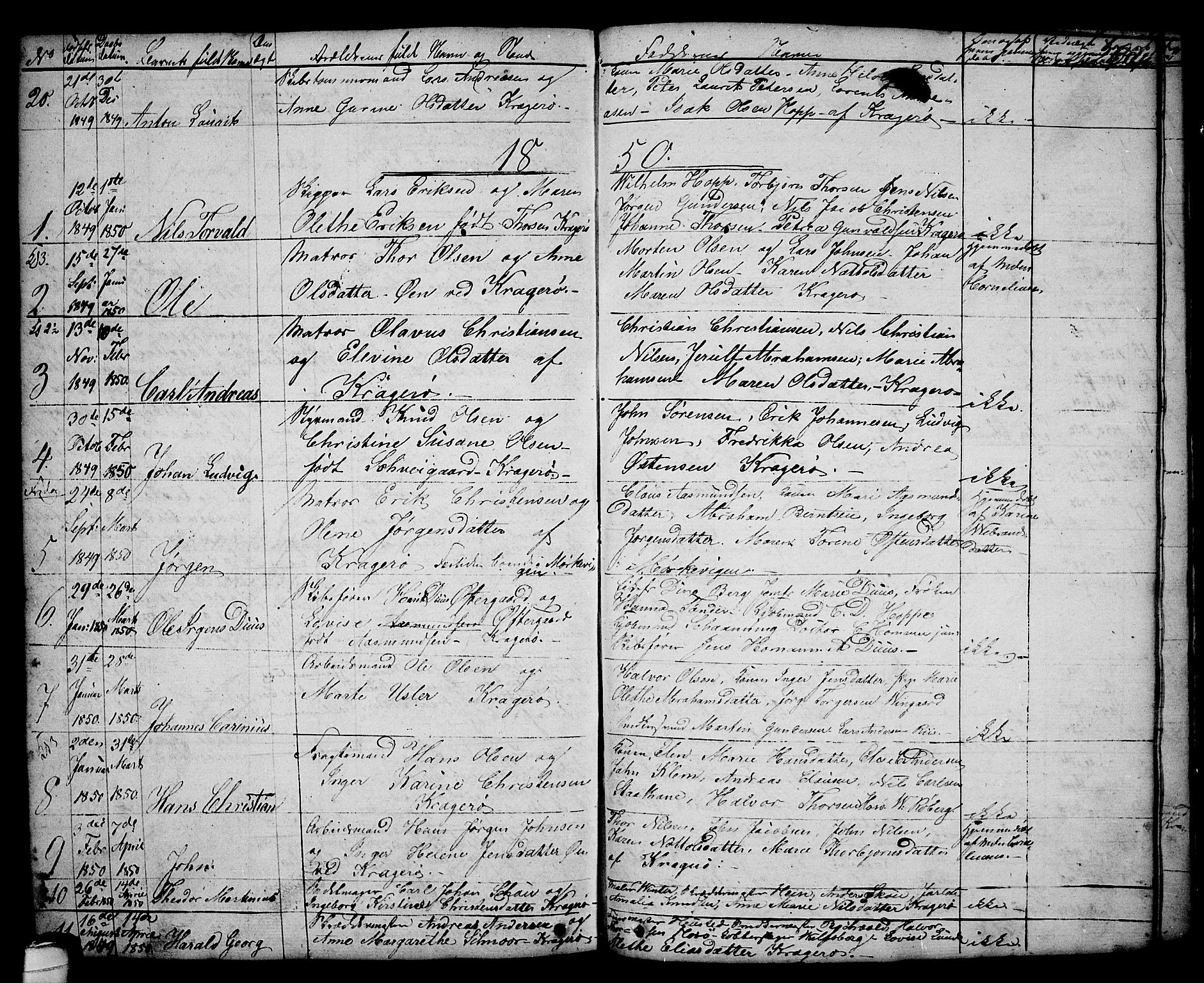 Kragerø kirkebøker, AV/SAKO-A-278/G/Ga/L0003: Parish register (copy) no. 3, 1832-1852, p. 268