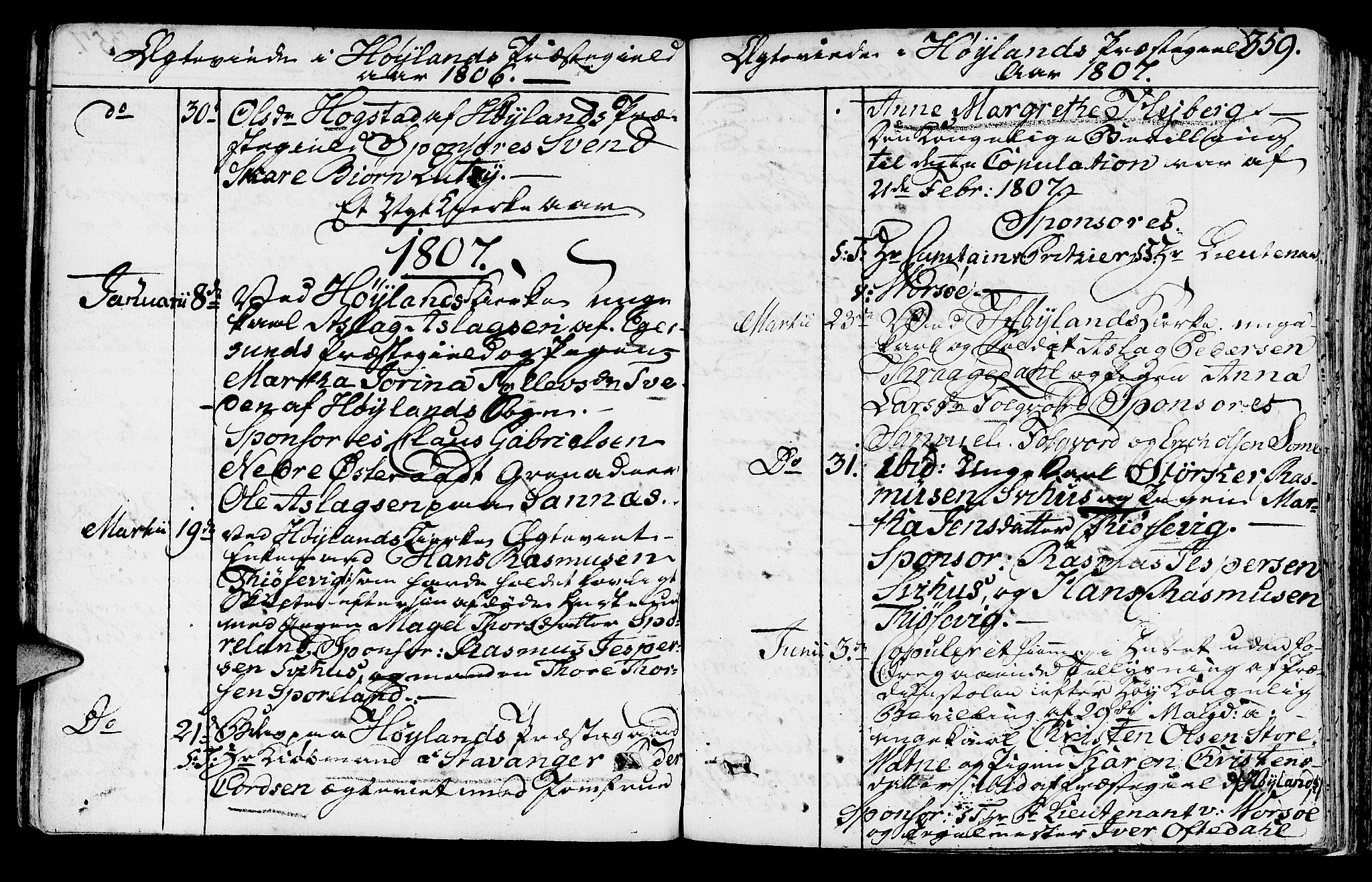 Høyland sokneprestkontor, SAST/A-101799/001/30BA/L0005: Parish register (official) no. A 5, 1804-1815, p. 359