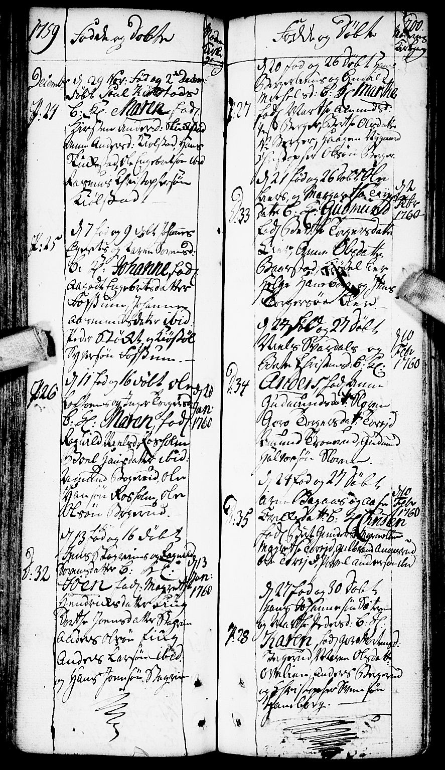 Aurskog prestekontor Kirkebøker, SAO/A-10304a/F/Fa/L0002: Parish register (official) no. I 2, 1735-1766, p. 200