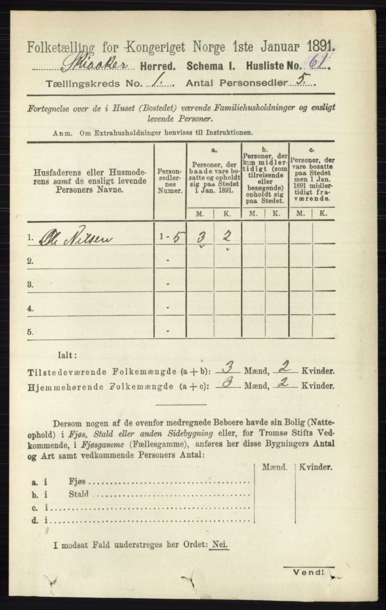 RA, 1891 census for 0513 Skjåk, 1891, p. 84