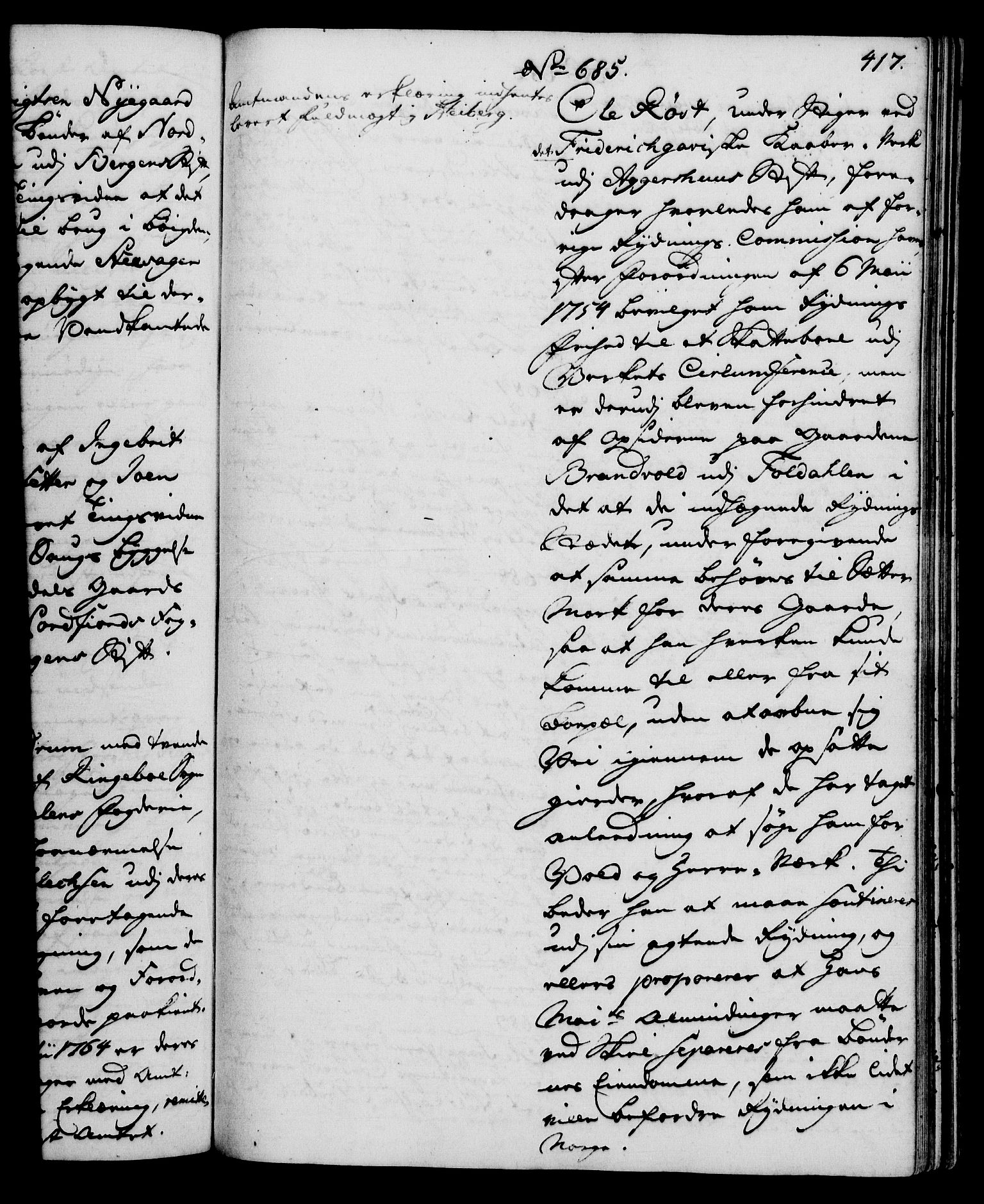 Rentekammeret, Kammerkanselliet, RA/EA-3111/G/Gh/Gha/L0035: Norsk ekstraktmemorialprotokoll (merket RK 53.80), 1759-1771, p. 417