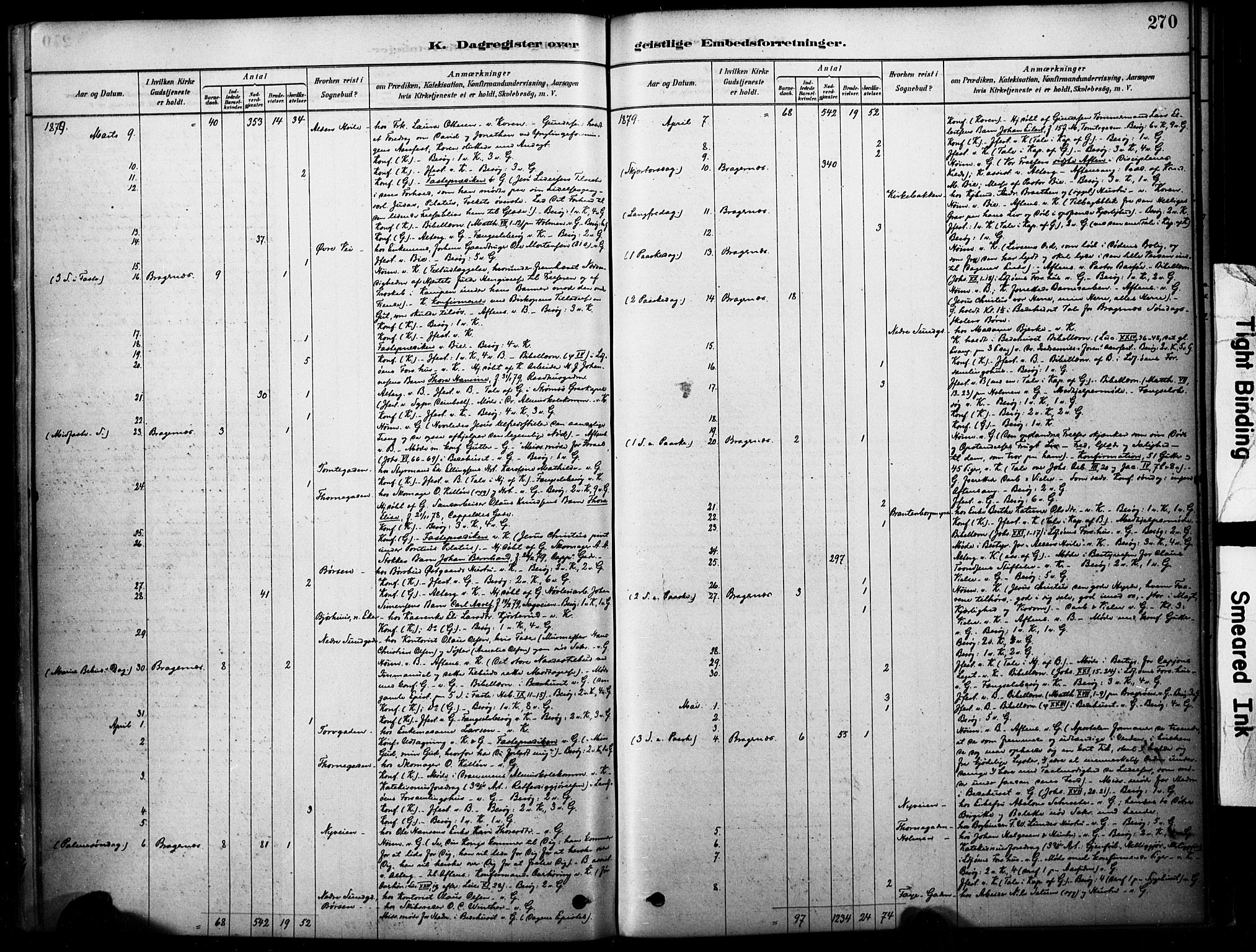 Bragernes kirkebøker, AV/SAKO-A-6/F/Fc/L0005: Parish register (official) no. III 5, 1878-1890, p. 270