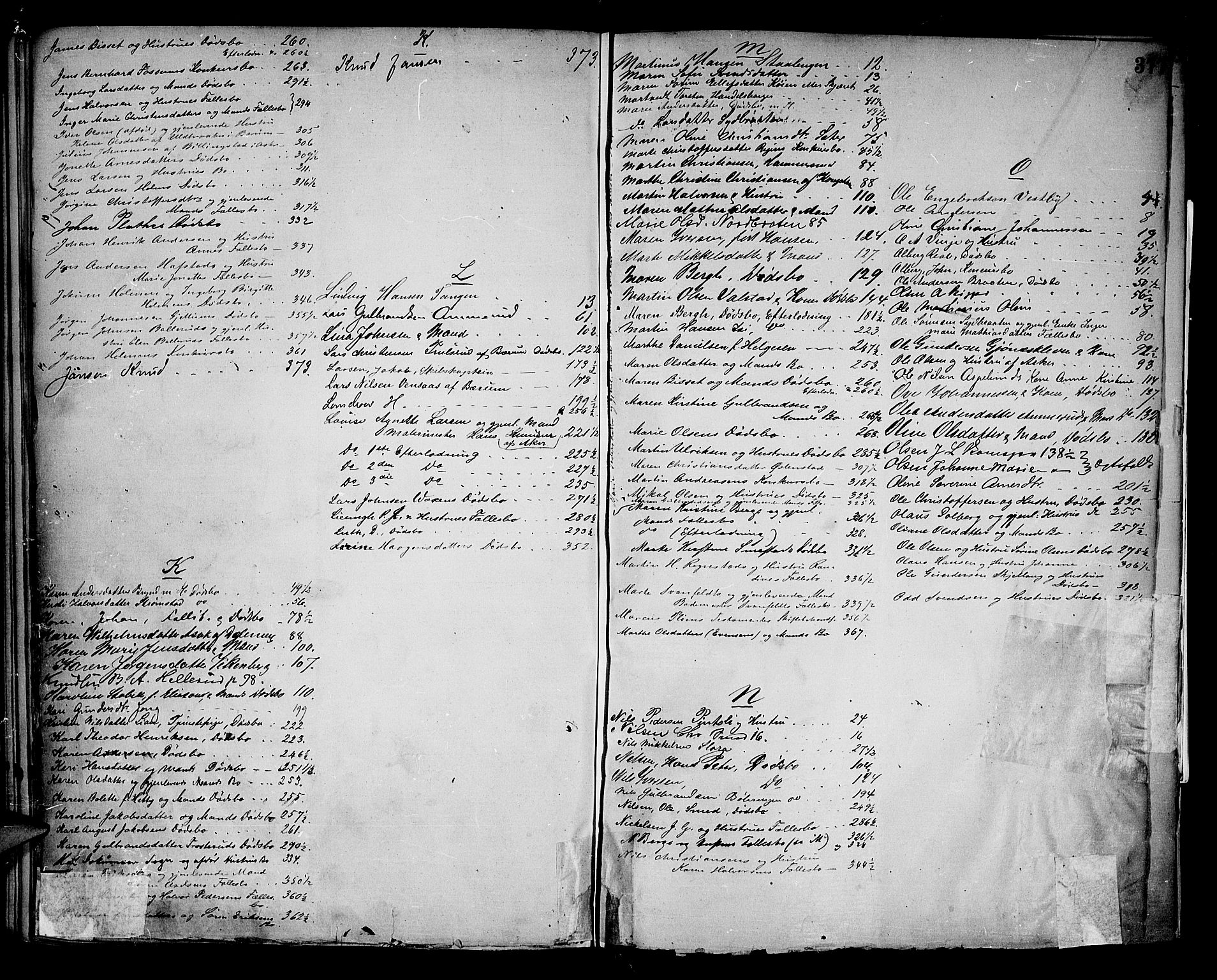 Aker sorenskriveri, AV/SAO-A-10895/H/He/L0006: Skifteutlodningsprotokoll, 1870-1882, p. 376b-377a