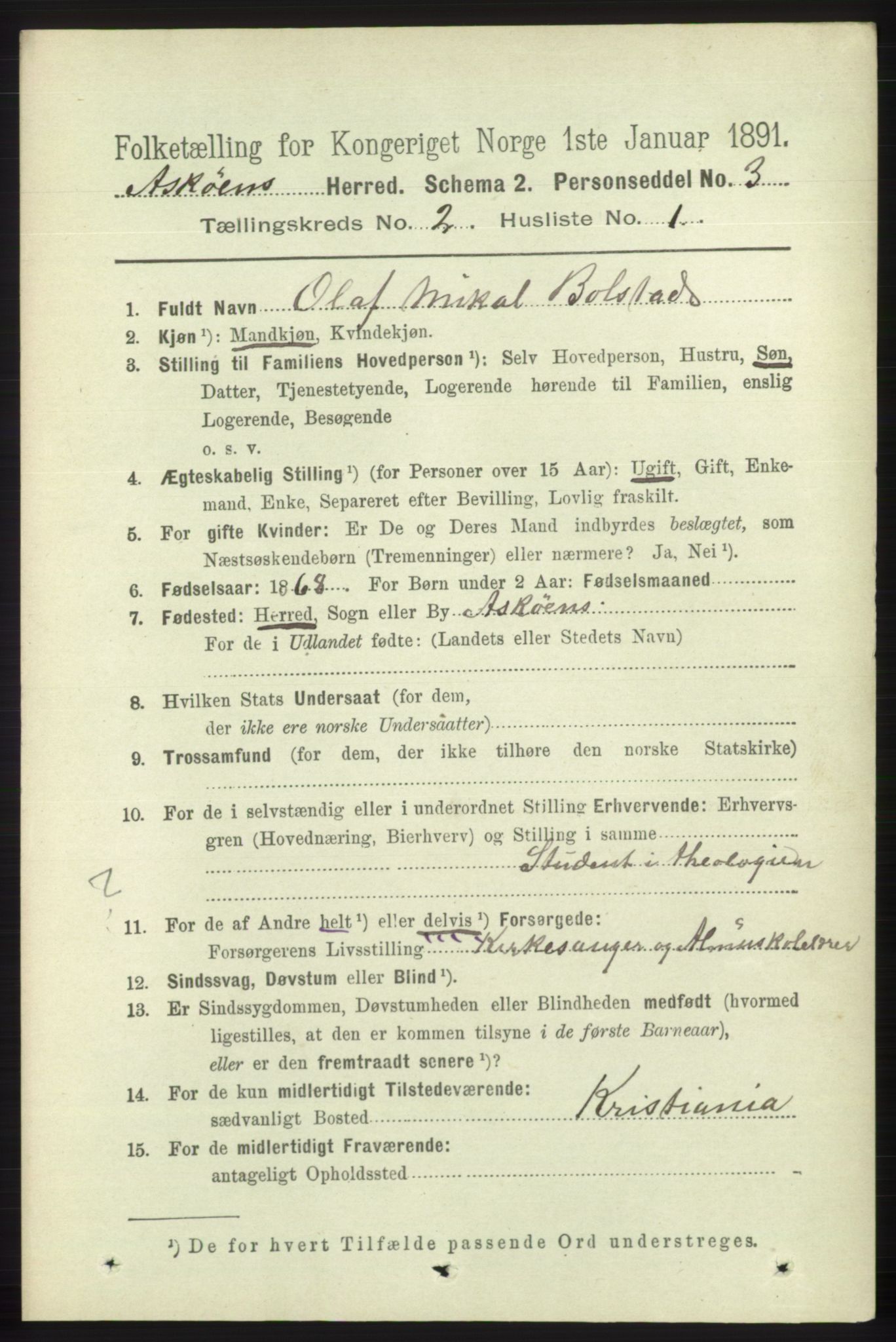 RA, 1891 census for 1247 Askøy, 1891, p. 1084