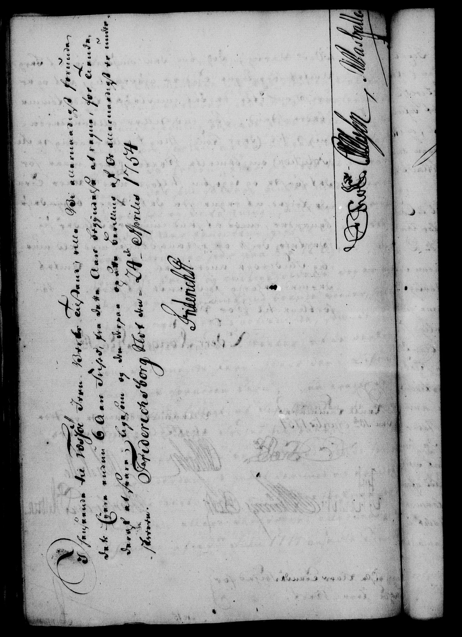Rentekammeret, Kammerkanselliet, RA/EA-3111/G/Gf/Gfa/L0036: Norsk relasjons- og resolusjonsprotokoll (merket RK 52.36), 1754, p. 294