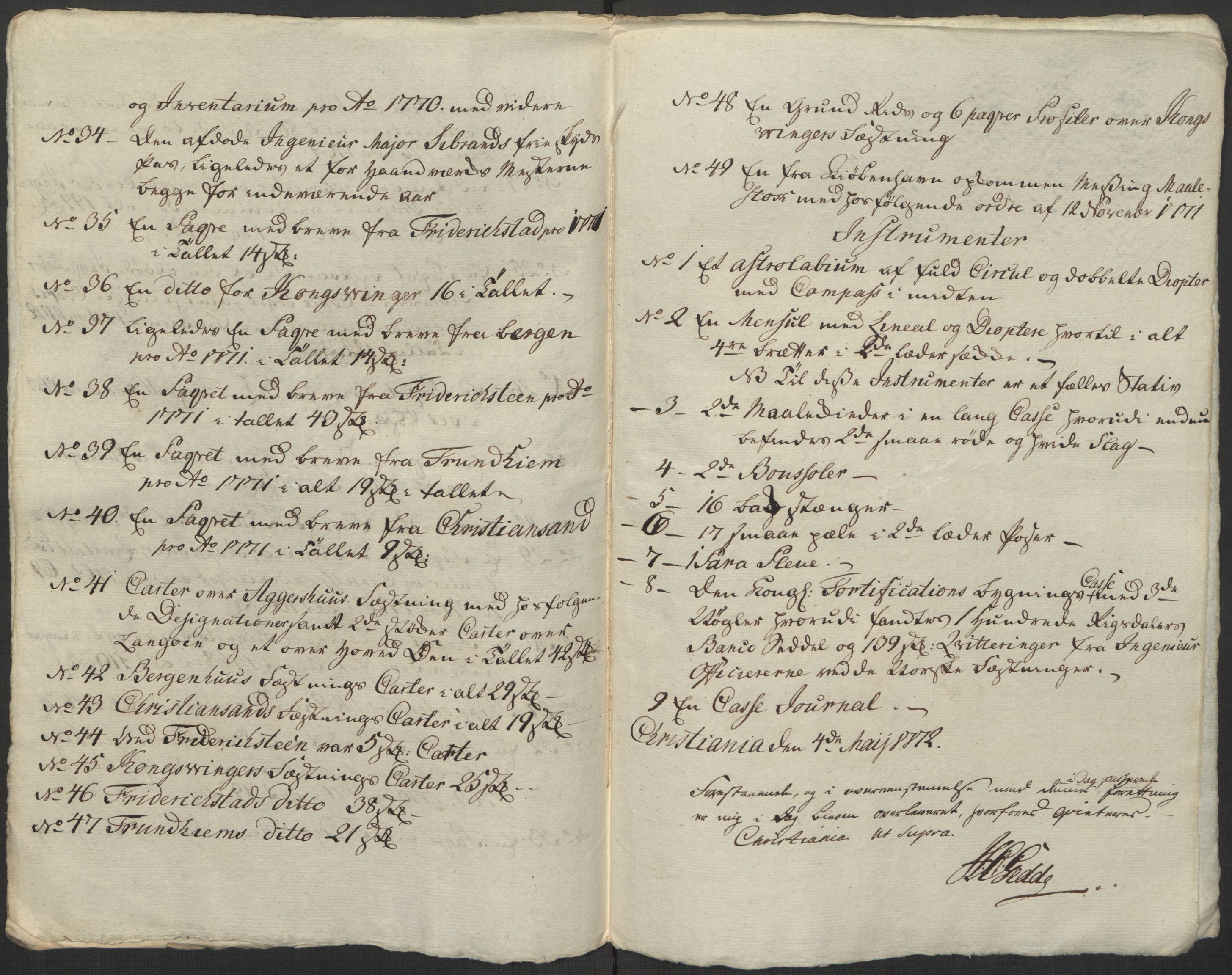 Forsvaret, Generalauditøren, AV/RA-RAFA-1772/F/Fj/Fja/L0033: --, 1744-1823, p. 171