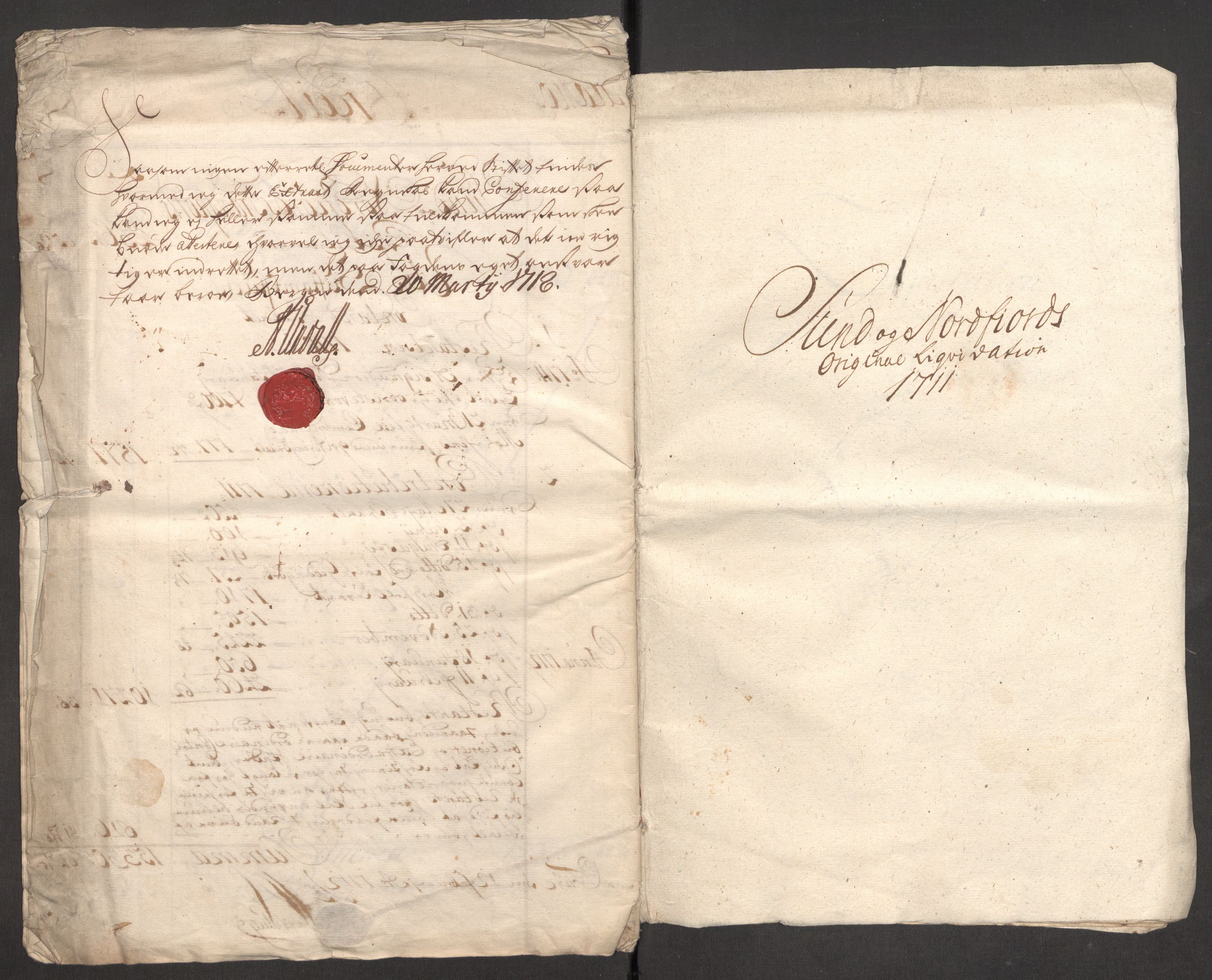 Rentekammeret inntil 1814, Reviderte regnskaper, Fogderegnskap, RA/EA-4092/R53/L3433: Fogderegnskap Sunn- og Nordfjord, 1710-1711, p. 211