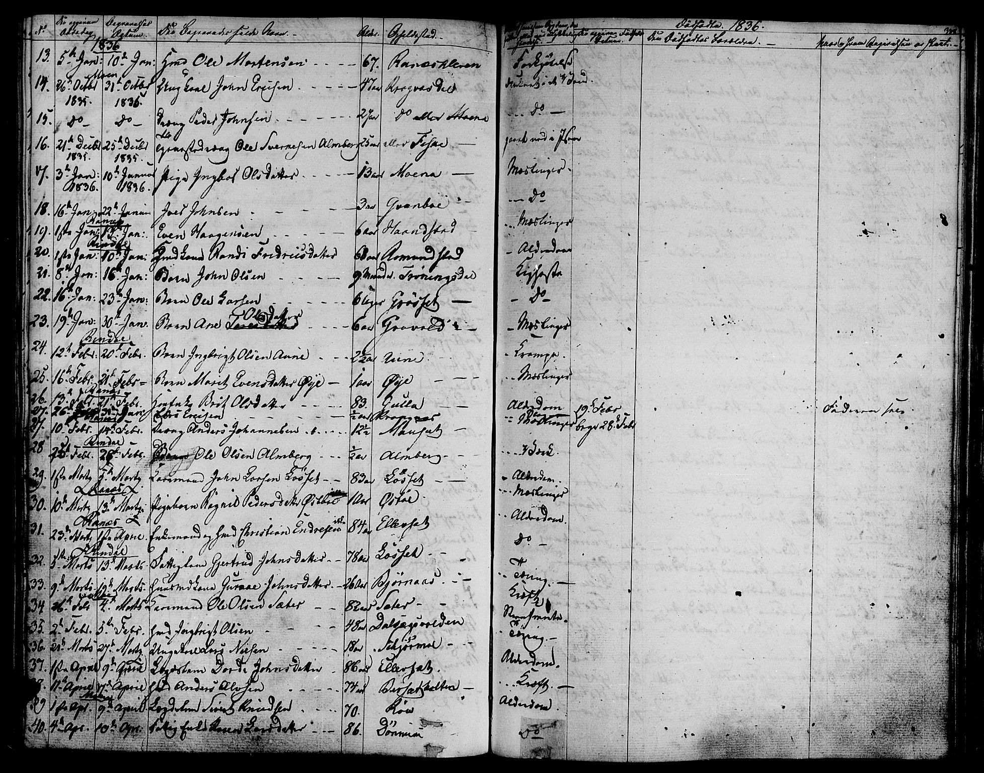 Ministerialprotokoller, klokkerbøker og fødselsregistre - Møre og Romsdal, AV/SAT-A-1454/595/L1042: Parish register (official) no. 595A04, 1829-1843, p. 388