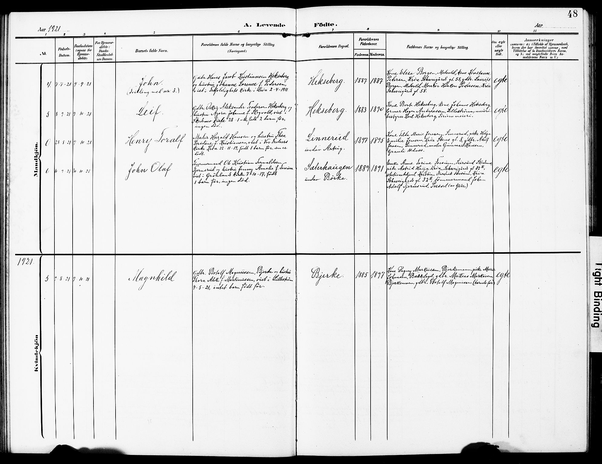 Sørum prestekontor Kirkebøker, AV/SAO-A-10303/G/Gb/L0001: Parish register (copy) no. II 1, 1907-1929, p. 48