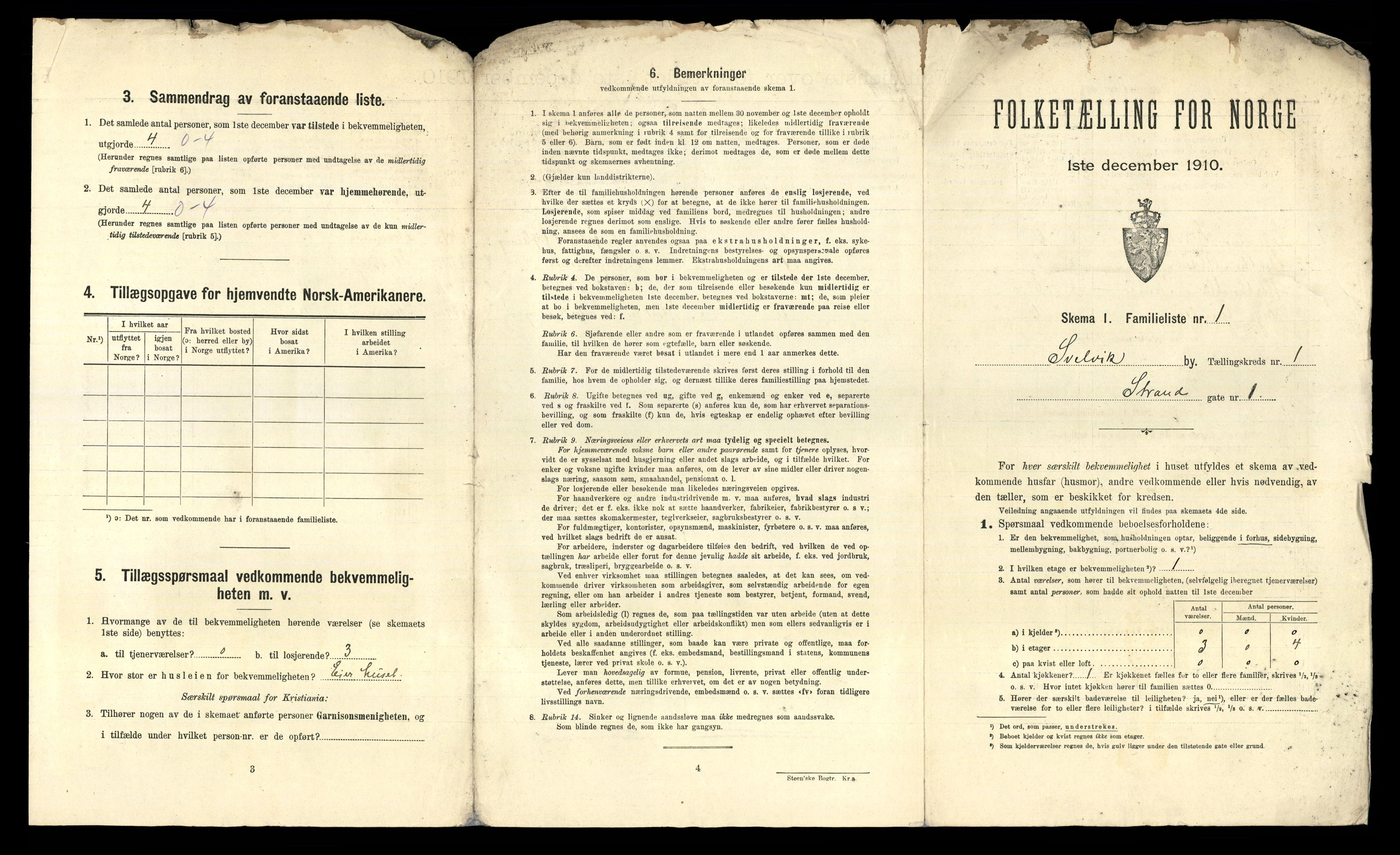 RA, 1910 census for Svelvik, 1910, p. 16