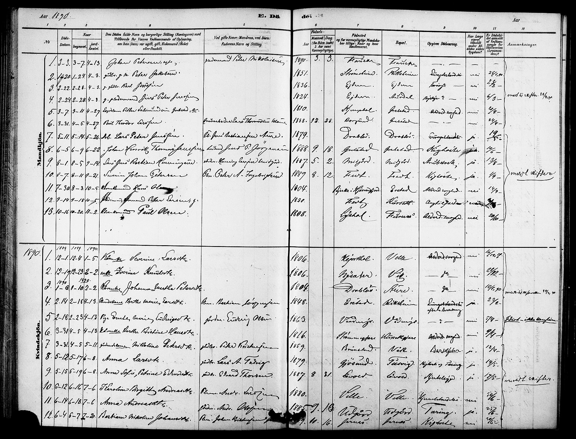 Ministerialprotokoller, klokkerbøker og fødselsregistre - Møre og Romsdal, AV/SAT-A-1454/523/L0334: Parish register (official) no. 523A01, 1878-1891