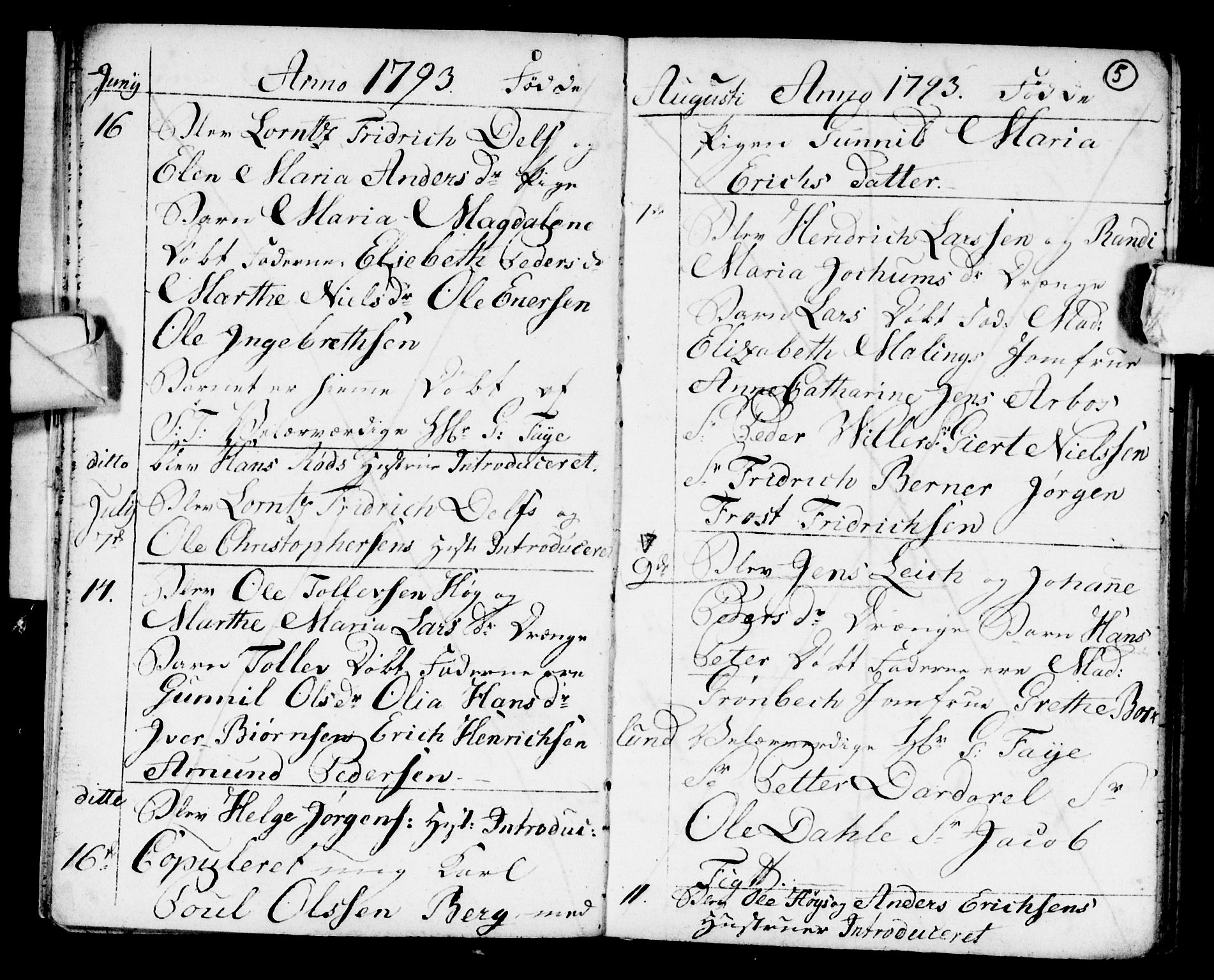 Strømsø kirkebøker, AV/SAKO-A-246/F/Fb/L0003: Parish register (official) no. II 3, 1793-1799, p. 5