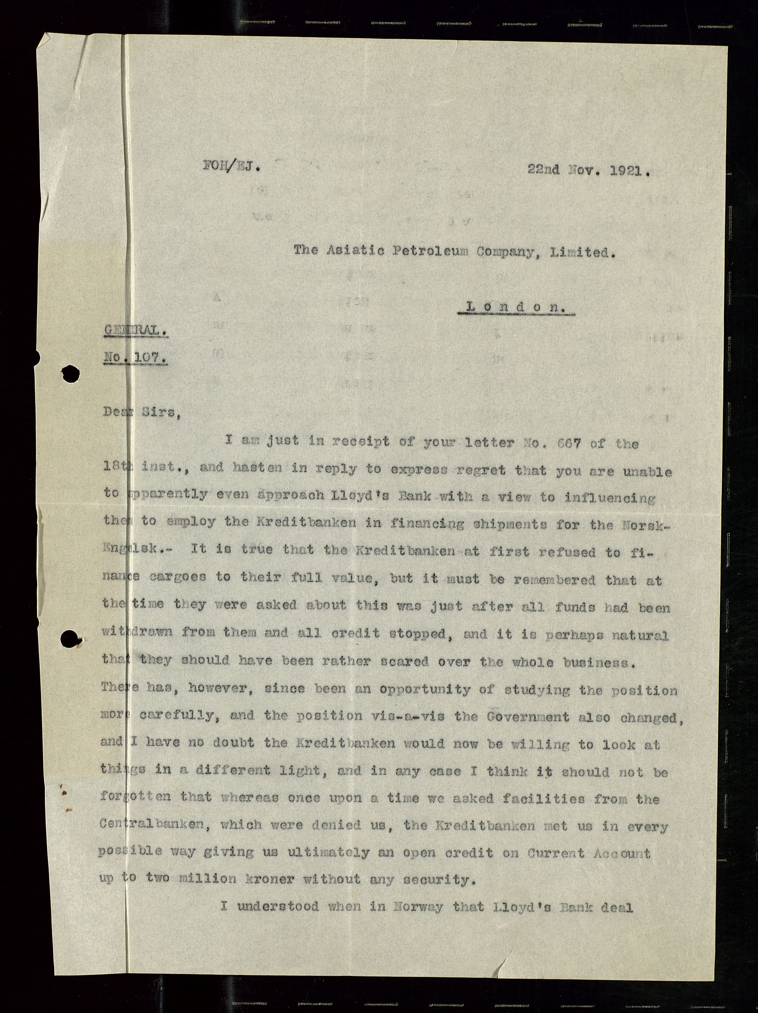 Pa 1521 - A/S Norske Shell, AV/SAST-A-101915/E/Ea/Eaa/L0011: Sjefskorrespondanse, 1921, p. 3