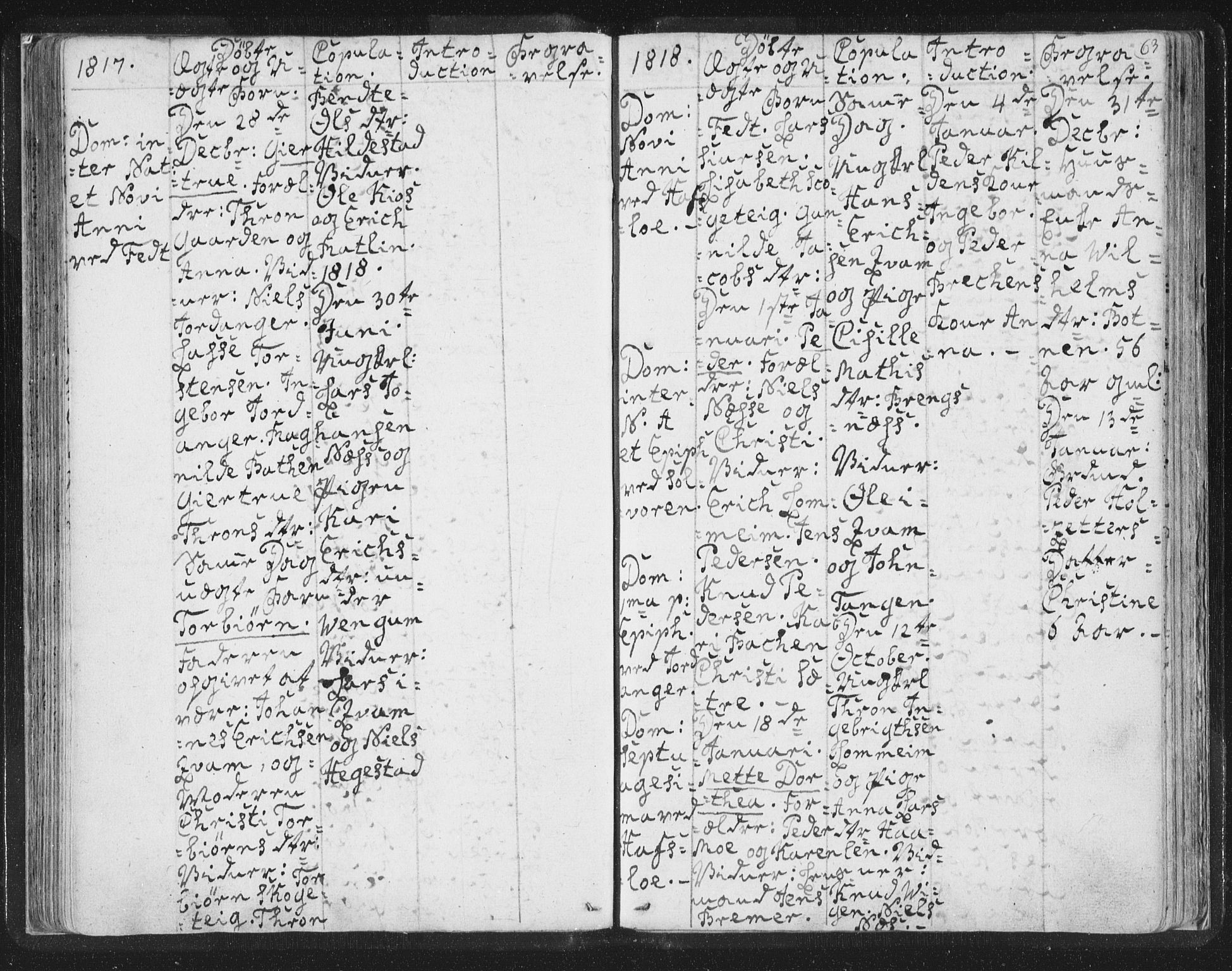 Hafslo sokneprestembete, SAB/A-80301/H/Haa/Haaa/L0003: Parish register (official) no. A 3, 1807-1821, p. 63