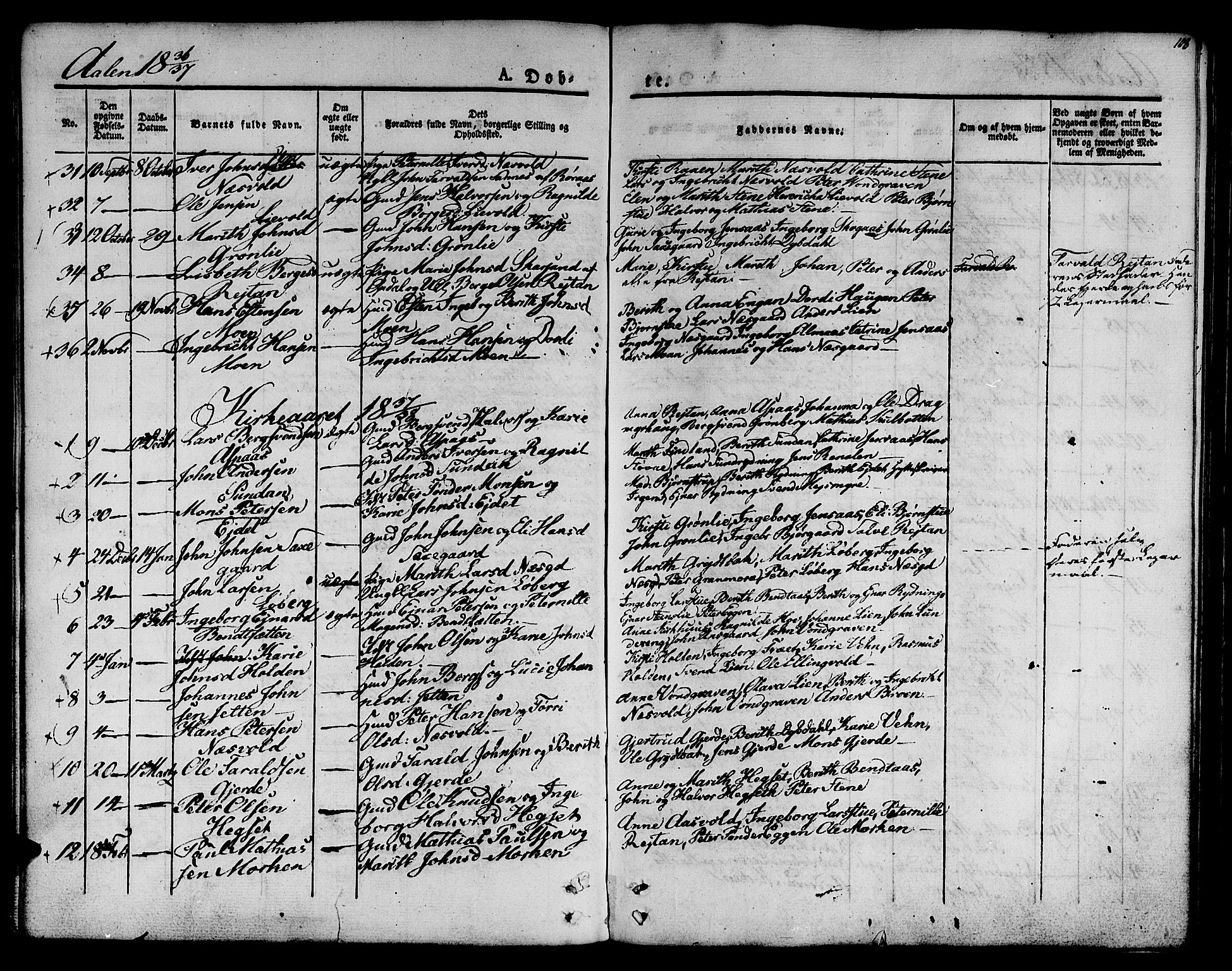 Ministerialprotokoller, klokkerbøker og fødselsregistre - Sør-Trøndelag, SAT/A-1456/685/L0959: Parish register (official) no. 685A04 /3, 1829-1845, p. 108