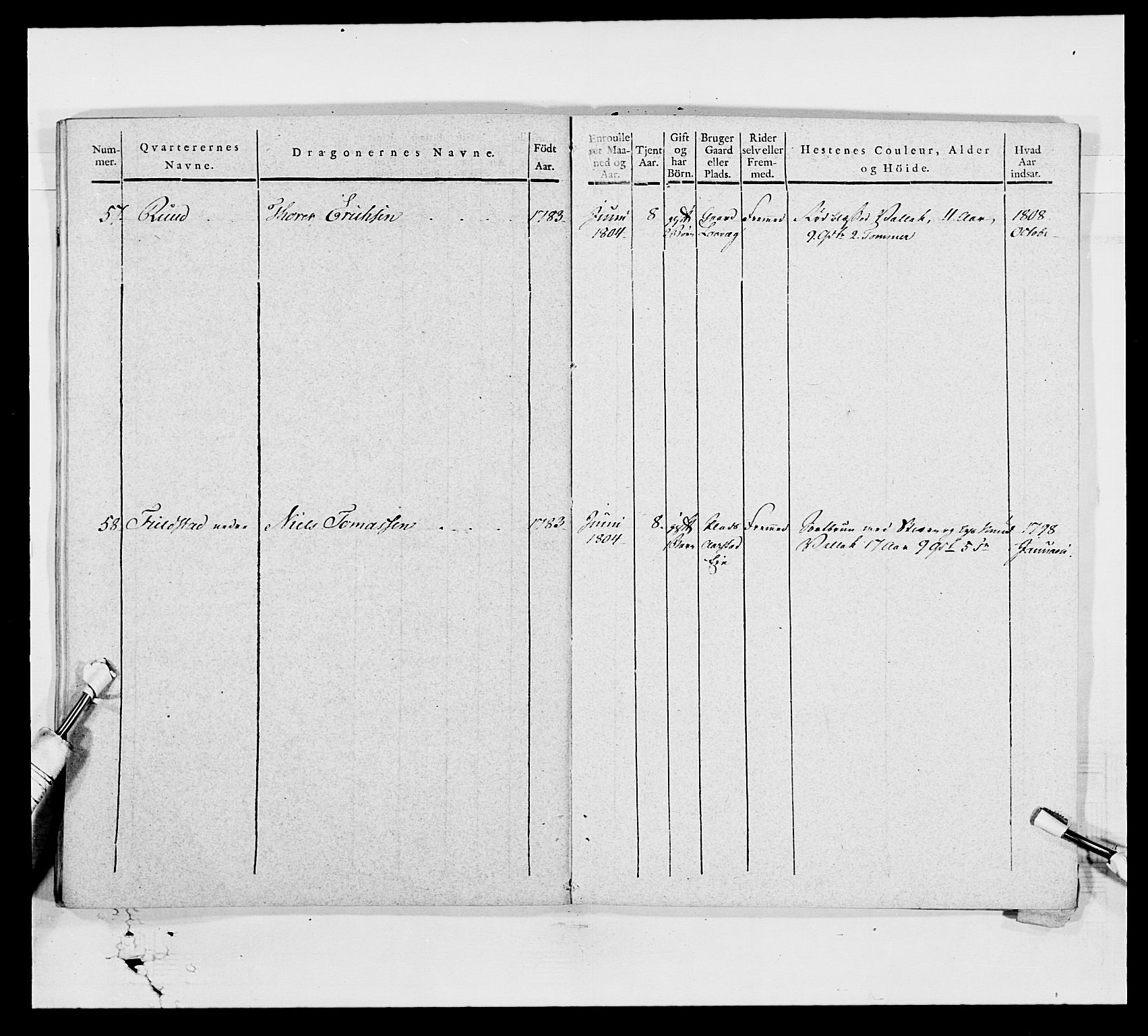 Generalitets- og kommissariatskollegiet, Det kongelige norske kommissariatskollegium, AV/RA-EA-5420/E/Eh/L0003: 1. Sønnafjelske dragonregiment, 1767-1812, p. 769