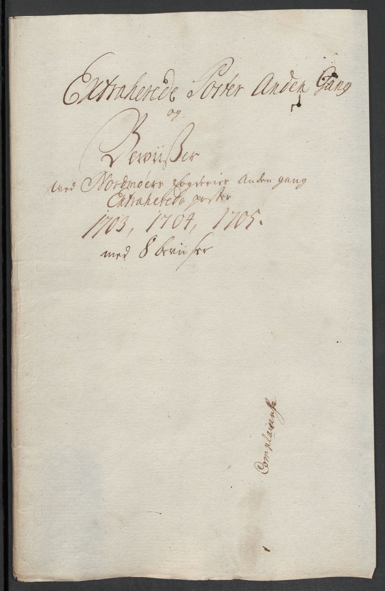 Rentekammeret inntil 1814, Reviderte regnskaper, Fogderegnskap, RA/EA-4092/R56/L3741: Fogderegnskap Nordmøre, 1705, p. 289