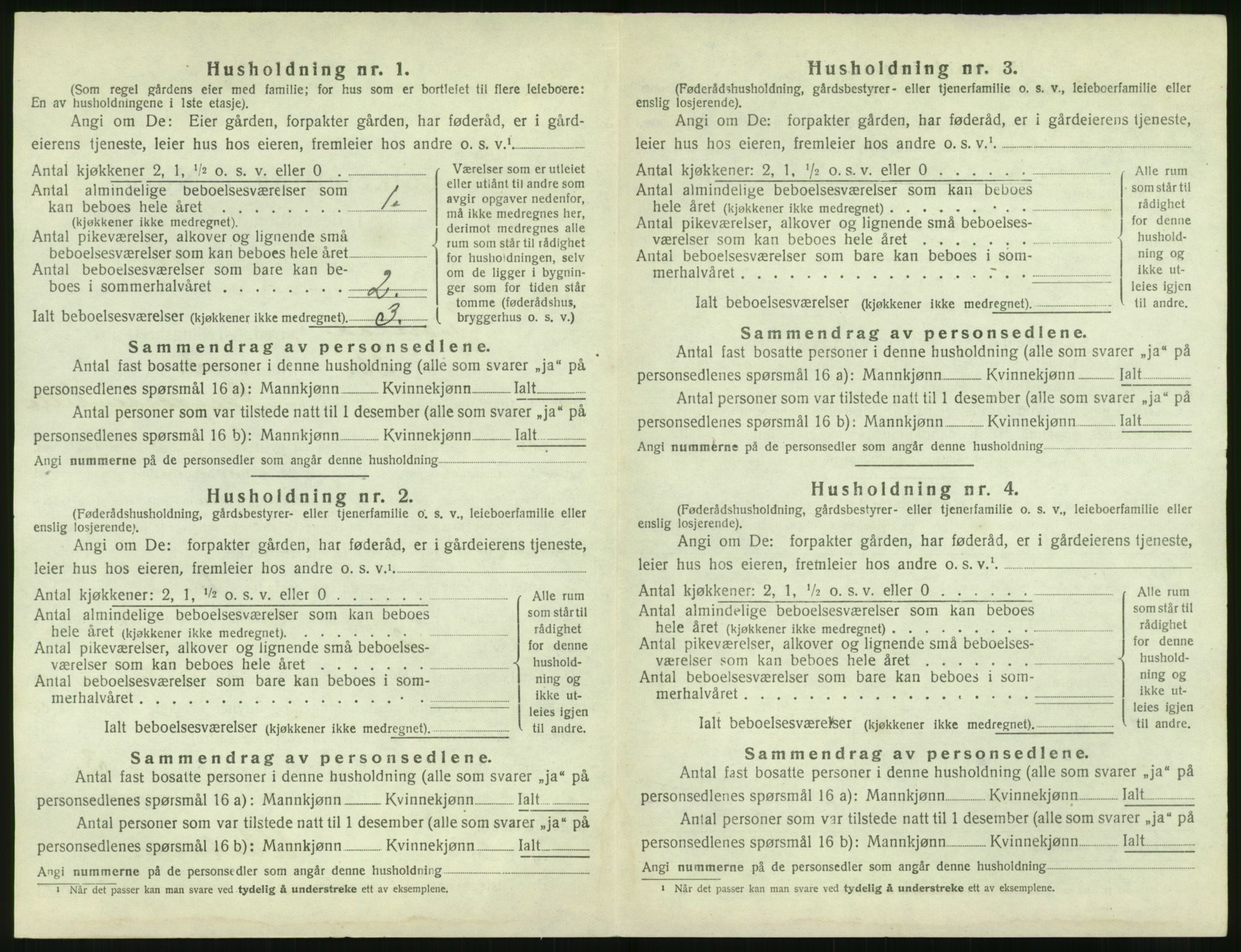 SAK, 1920 census for Gjerstad, 1920, p. 926