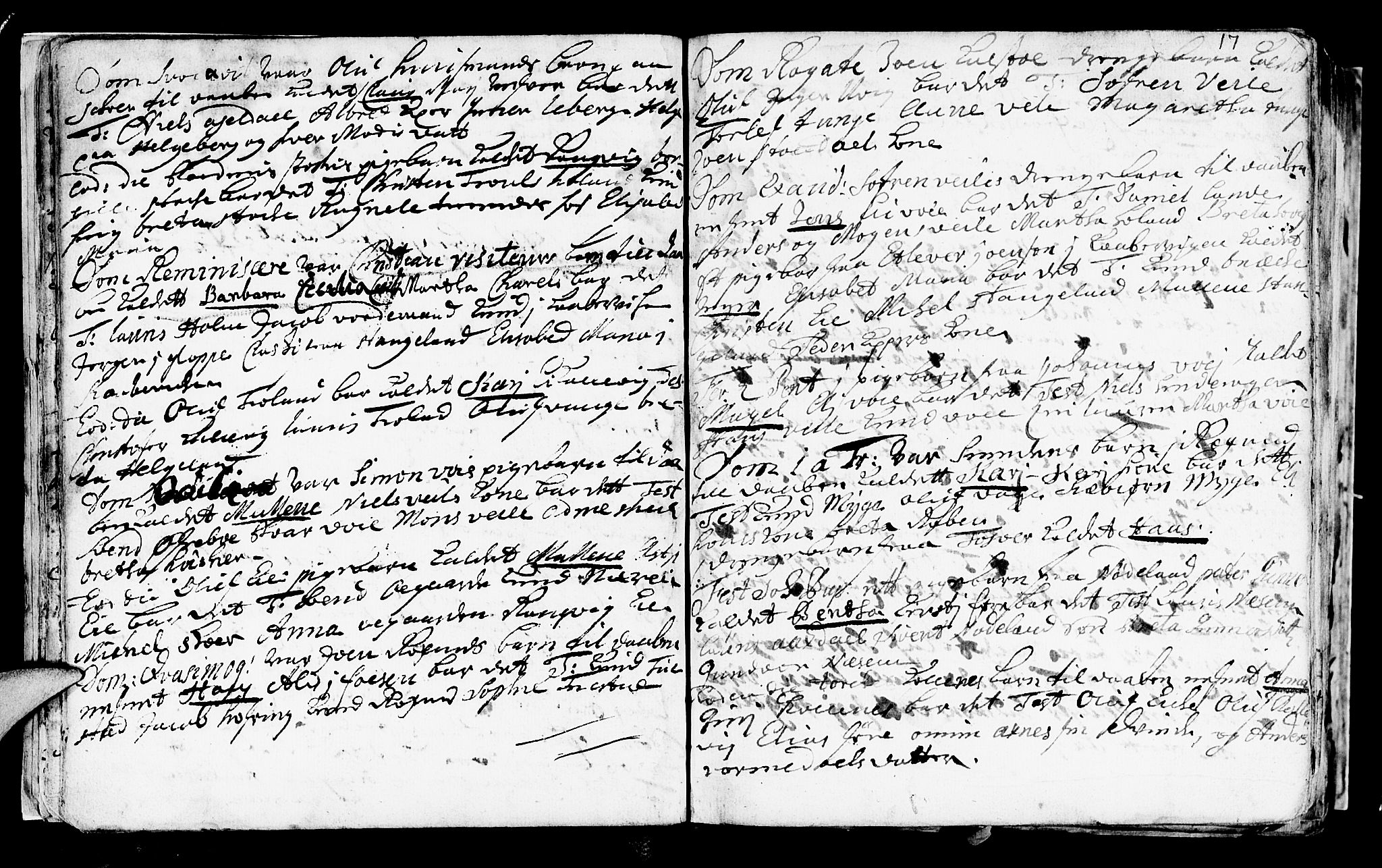 Avaldsnes sokneprestkontor, AV/SAST-A -101851/H/Ha/Haa/L0001: Parish register (official) no. A 1, 1711-1764, p. 17