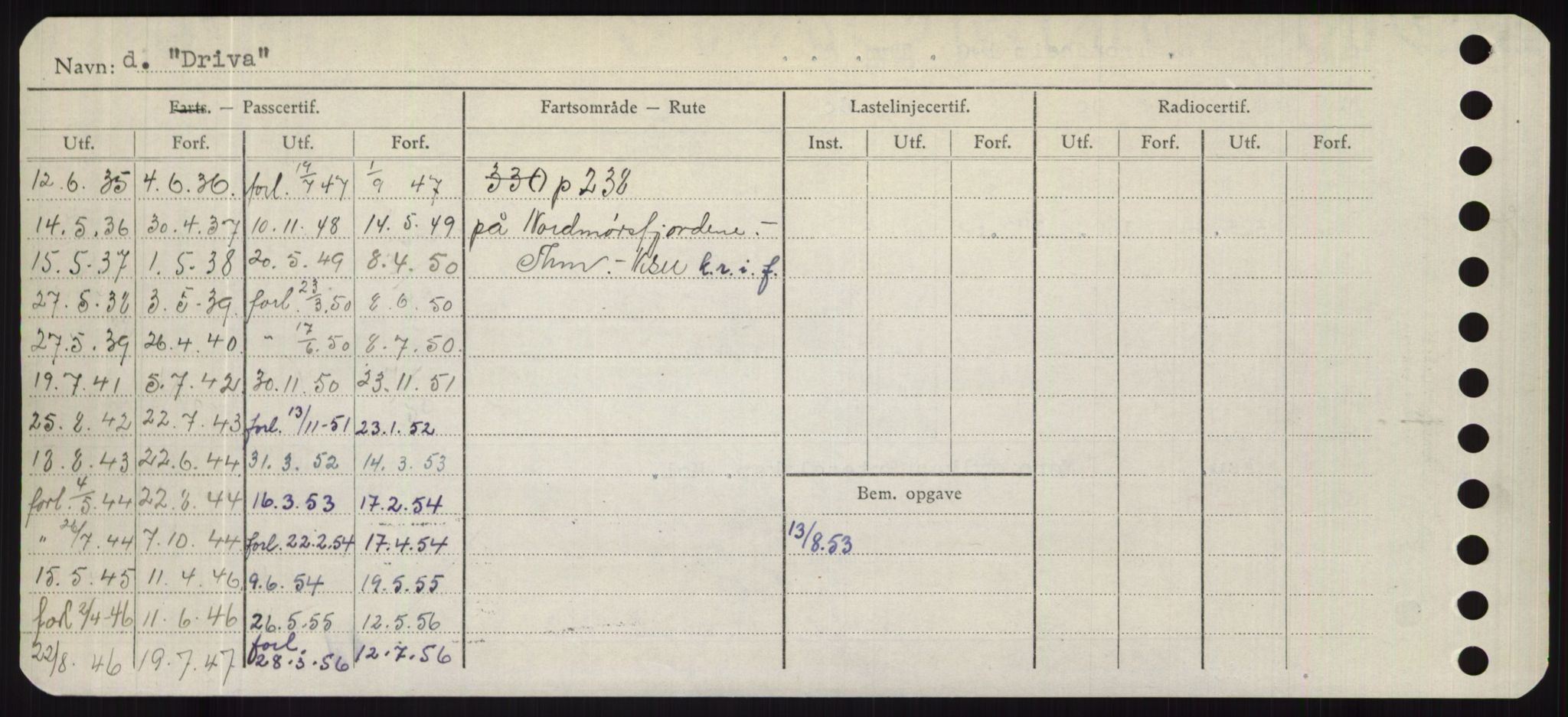 Sjøfartsdirektoratet med forløpere, Skipsmålingen, RA/S-1627/H/Hd/L0008: Fartøy, C-D, p. 644