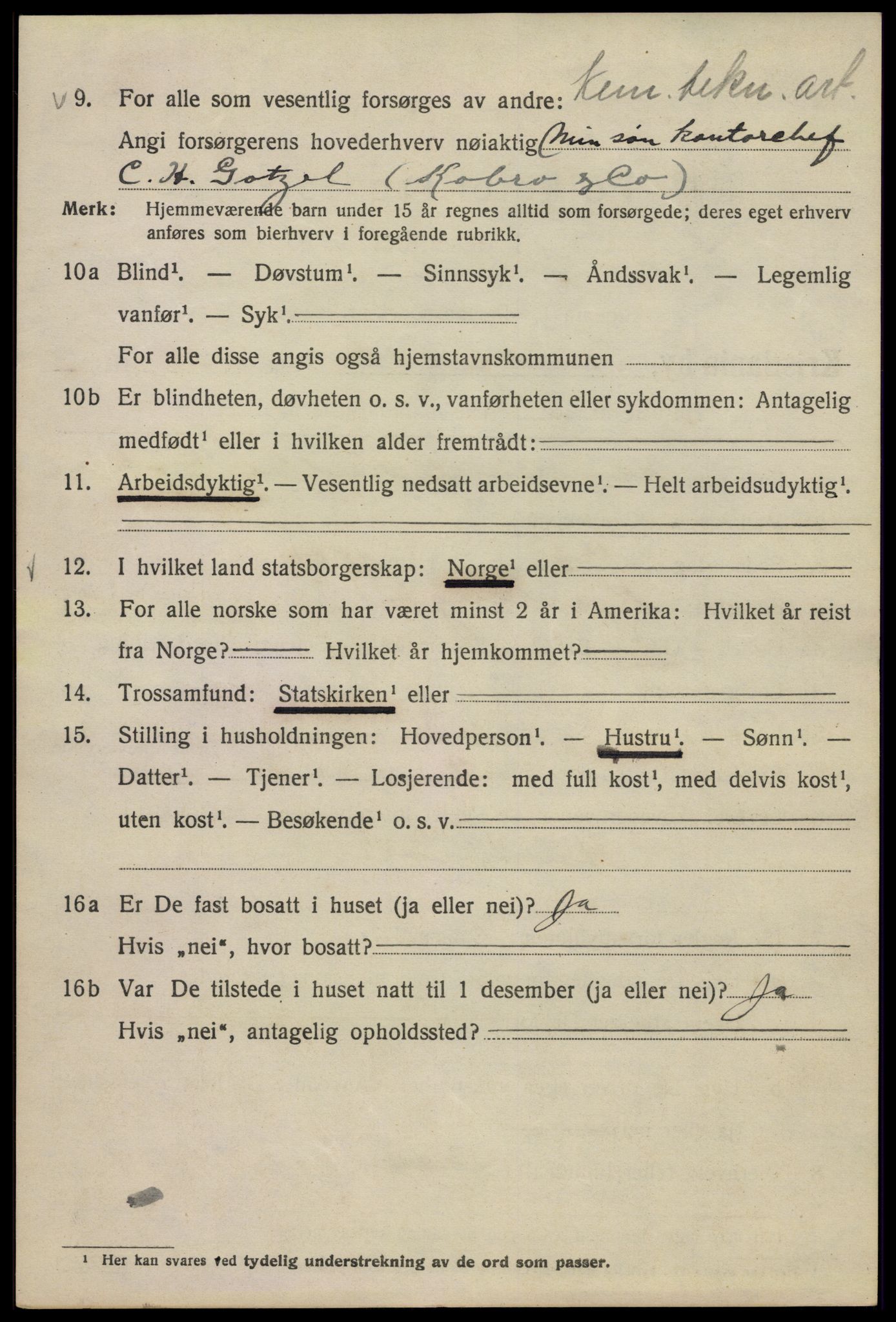 SAO, 1920 census for Kristiania, 1920, p. 301778