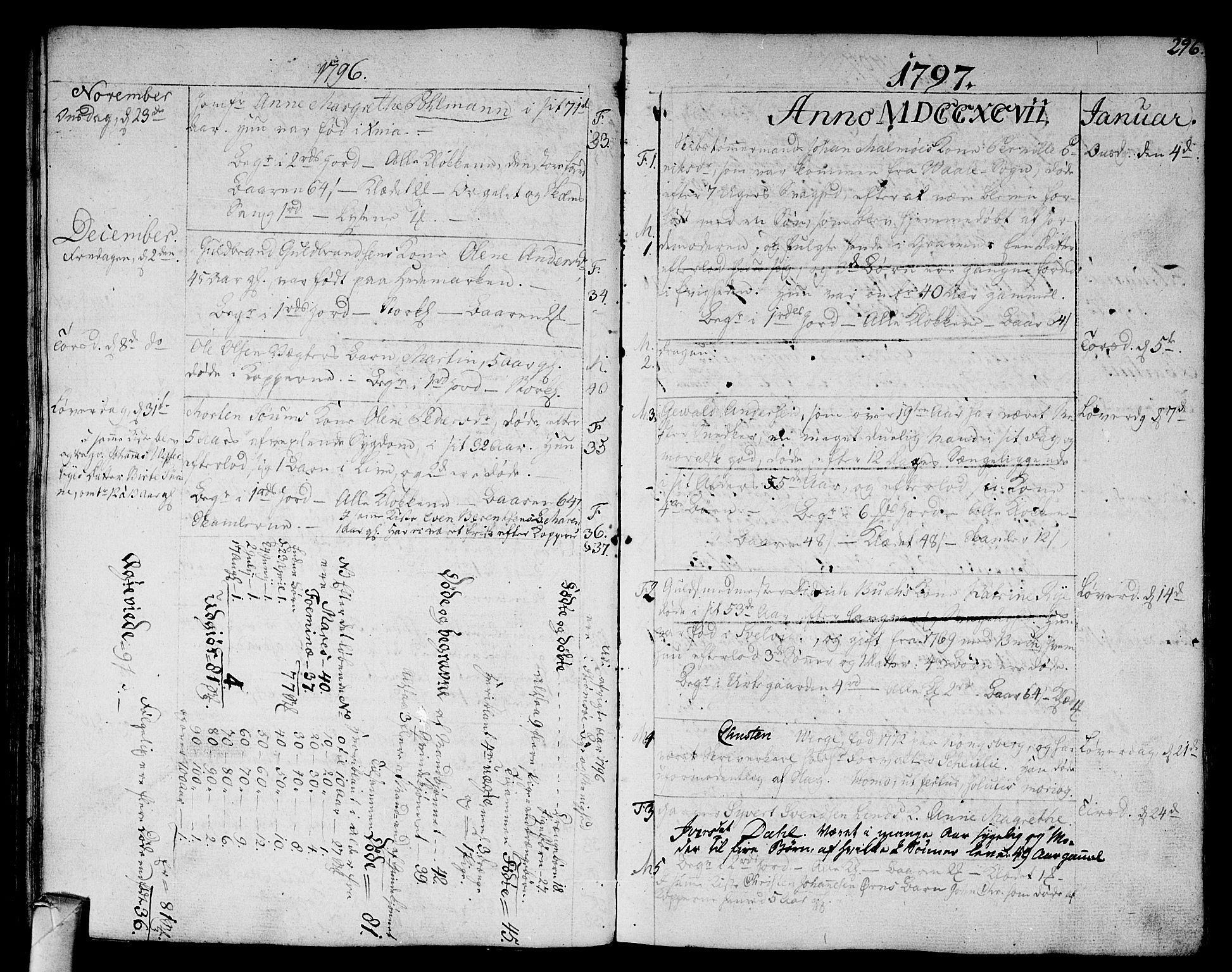 Strømsø kirkebøker, SAKO/A-246/F/Fa/L0010: Parish register (official) no. I 10, 1792-1822, p. 296
