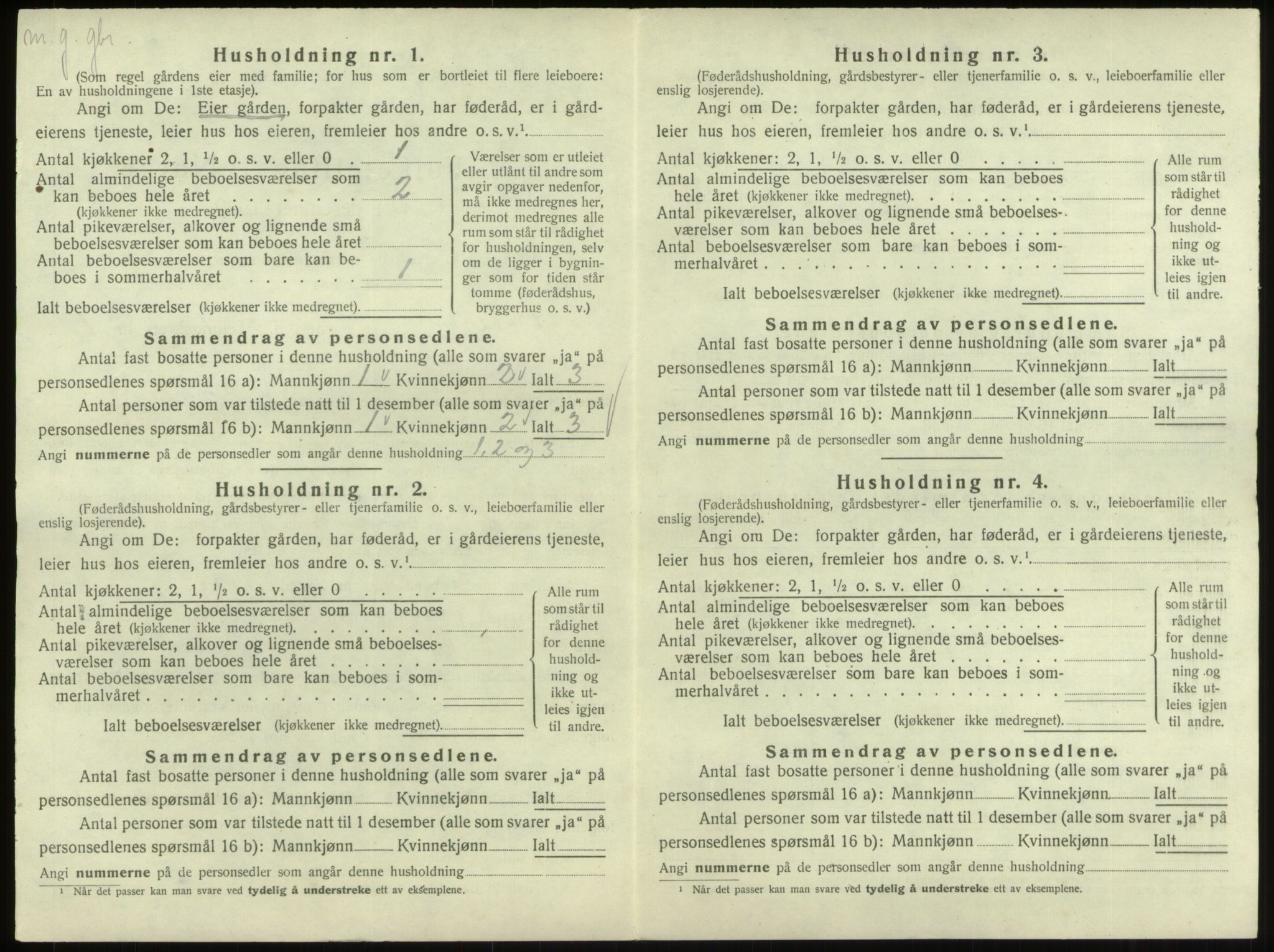 SAB, 1920 census for Breim, 1920, p. 48