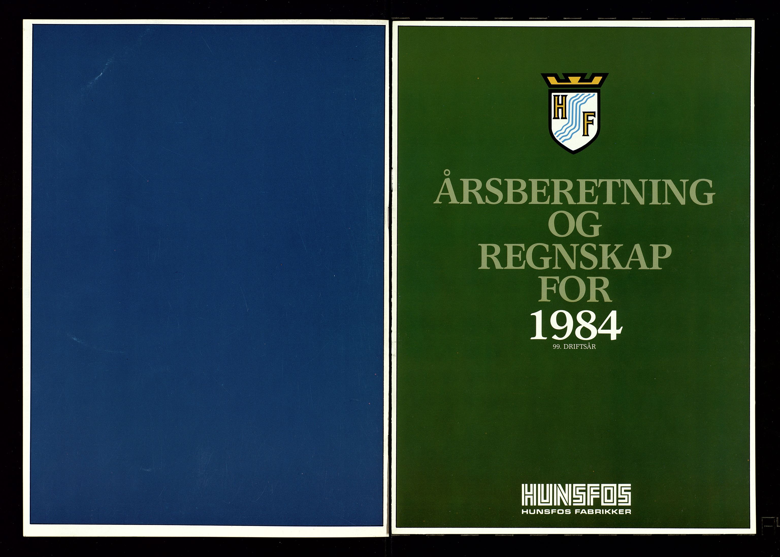 Hunsfos fabrikker, SAK/D/1440/01/L0001/0003: Vedtekter, anmeldelser og årsberetninger / Årsberetninger og regnskap, 1918-1989, p. 462