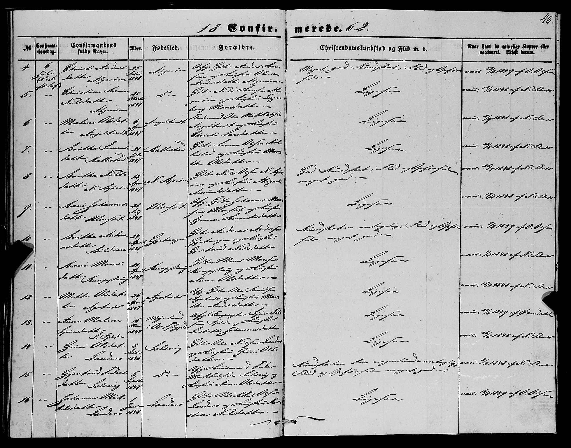 Fjell sokneprestembete, AV/SAB-A-75301/H/Haa: Parish register (official) no. A 4, 1851-1870, p. 46