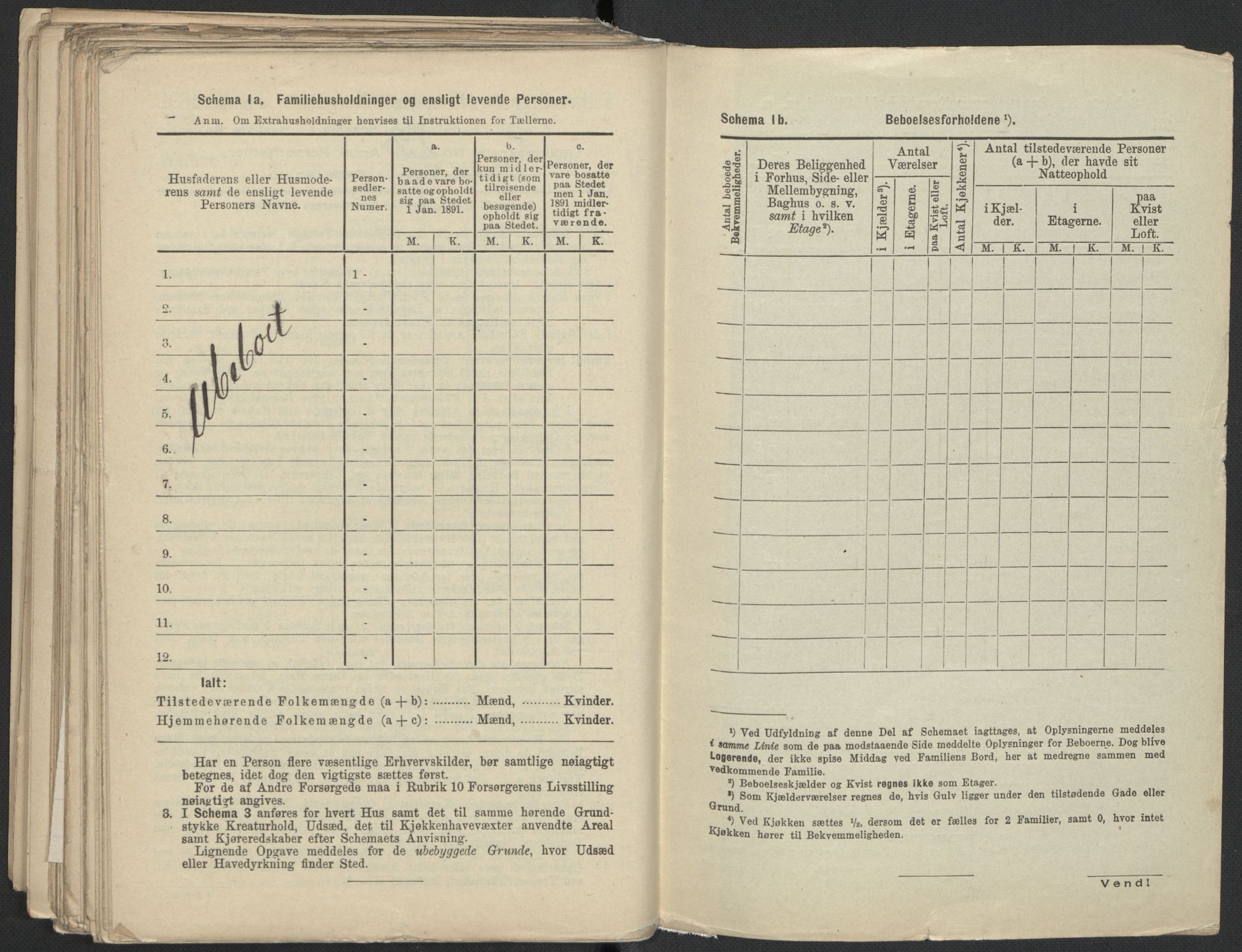 RA, 1891 Census for 1301 Bergen, 1891, p. 3634