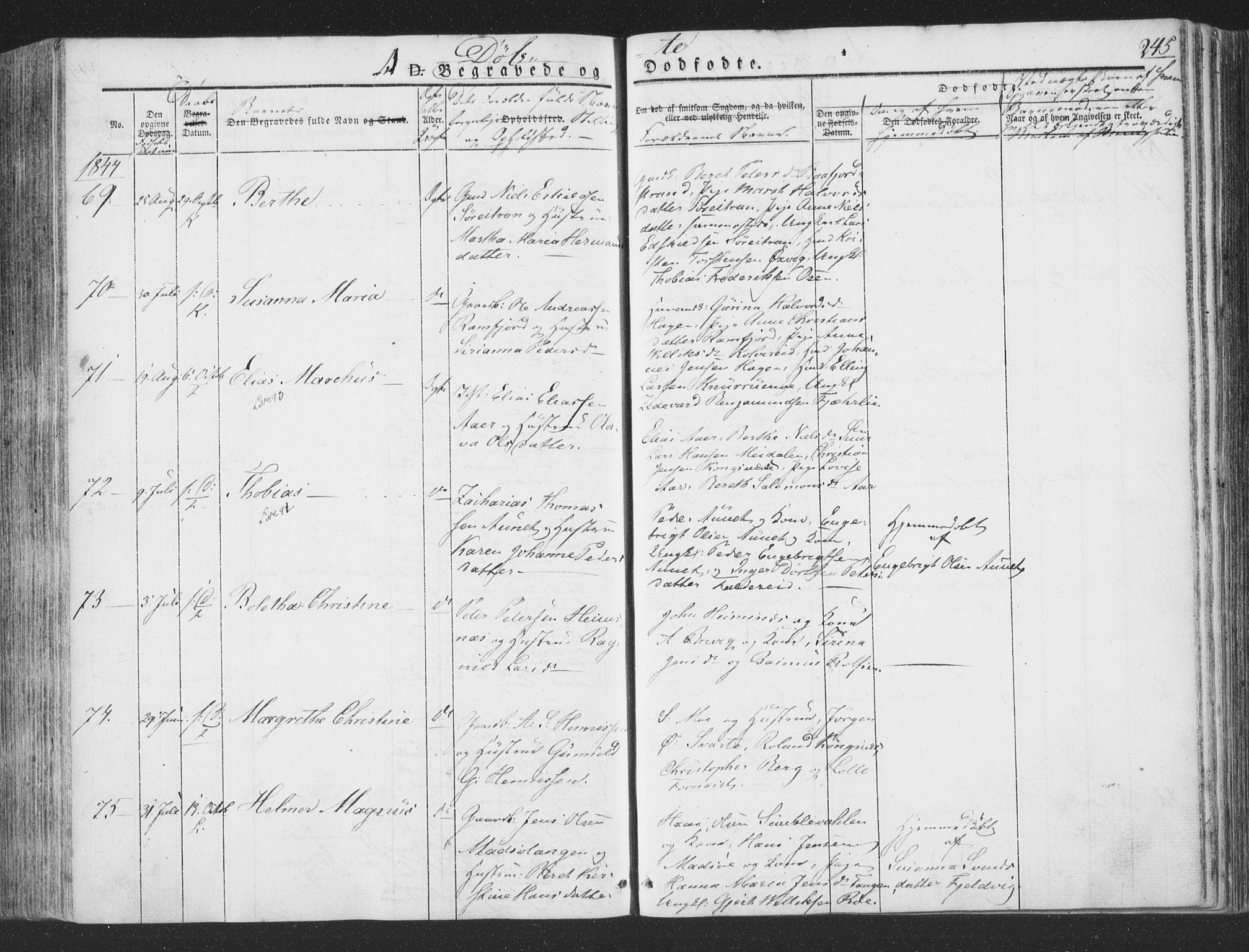 Ministerialprotokoller, klokkerbøker og fødselsregistre - Nord-Trøndelag, AV/SAT-A-1458/780/L0639: Parish register (official) no. 780A04, 1830-1844, p. 245