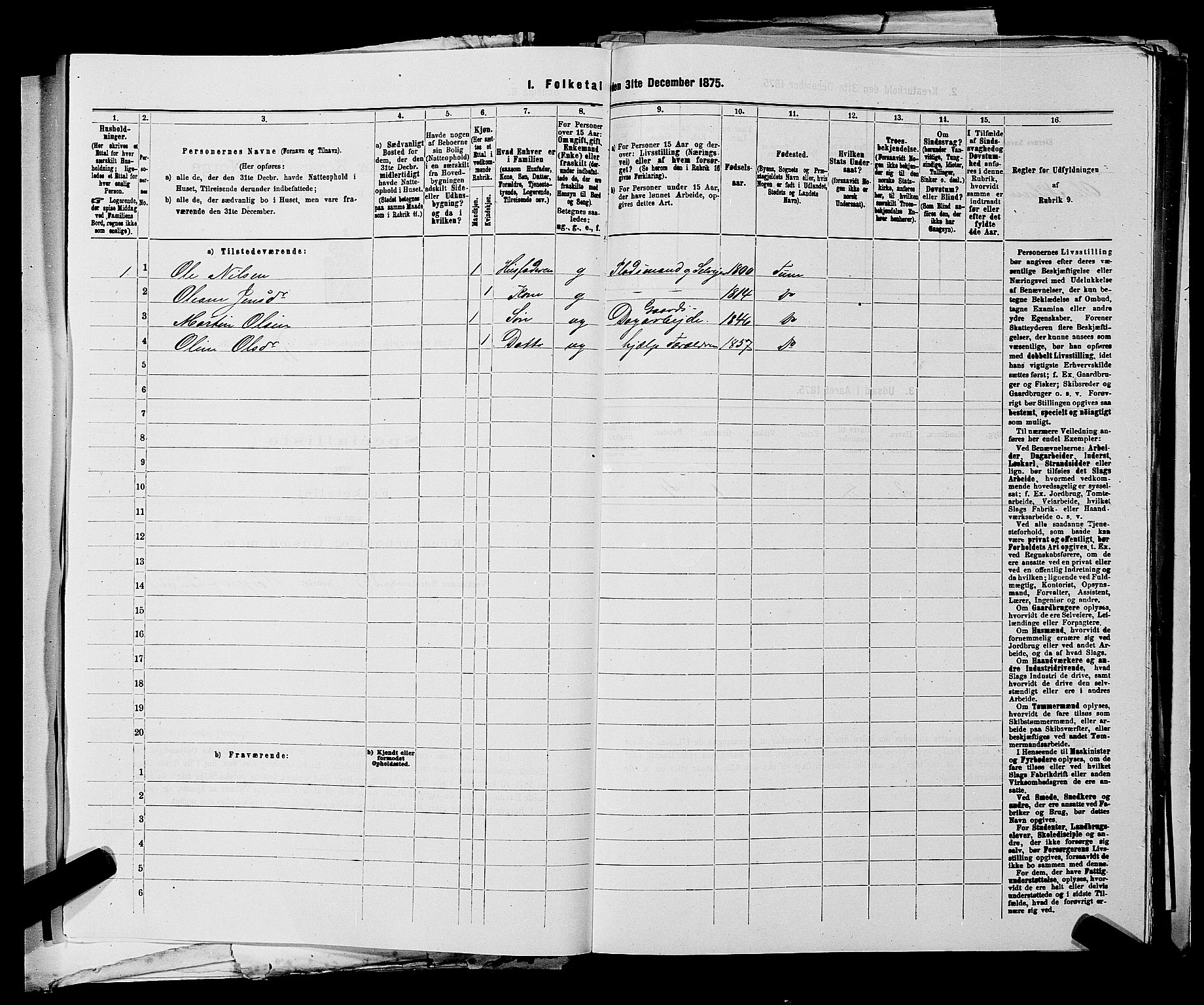 RA, 1875 census for 0130P Tune, 1875, p. 1700