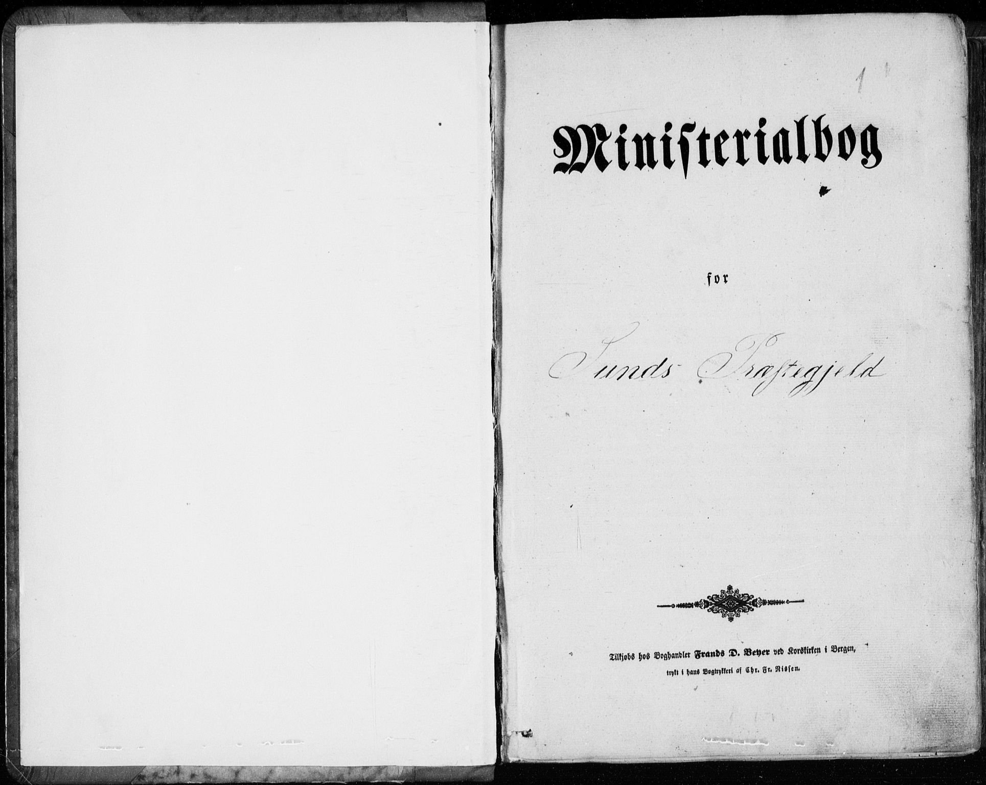 Sund sokneprestembete, SAB/A-99930: Parish register (official) no. A 14, 1850-1866, p. 1