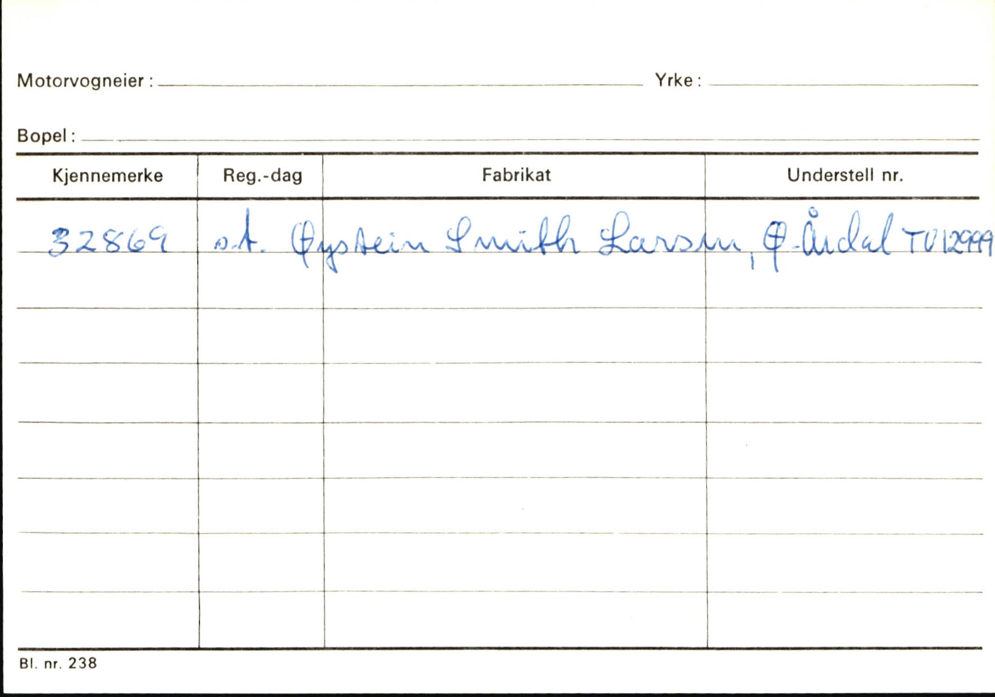 Statens vegvesen, Sogn og Fjordane vegkontor, AV/SAB-A-5301/4/F/L0145: Registerkort Vågsøy S-Å. Årdal I-P, 1945-1975, p. 1877