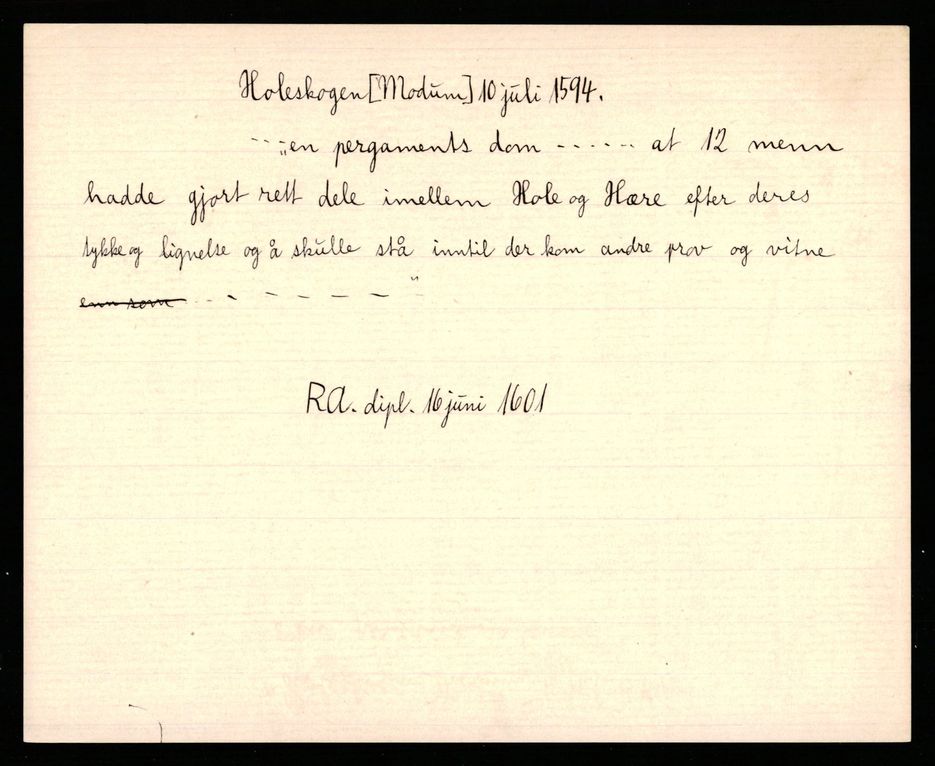 Riksarkivets diplomsamling, AV/RA-EA-5965/F35/F35b/L0004: Riksarkivets diplomer, seddelregister, 1593-1600, p. 117