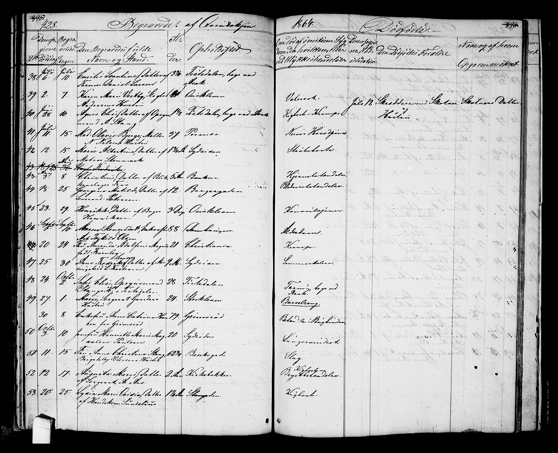 Halden prestekontor Kirkebøker, AV/SAO-A-10909/G/Ga/L0005a: Parish register (copy) no. 5A, 1855-1864, p. 428