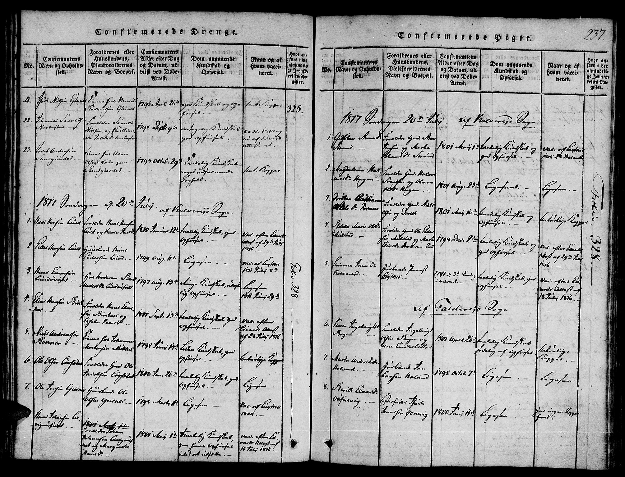 Ministerialprotokoller, klokkerbøker og fødselsregistre - Nord-Trøndelag, SAT/A-1458/780/L0636: Parish register (official) no. 780A03 /1, 1815-1830, p. 237