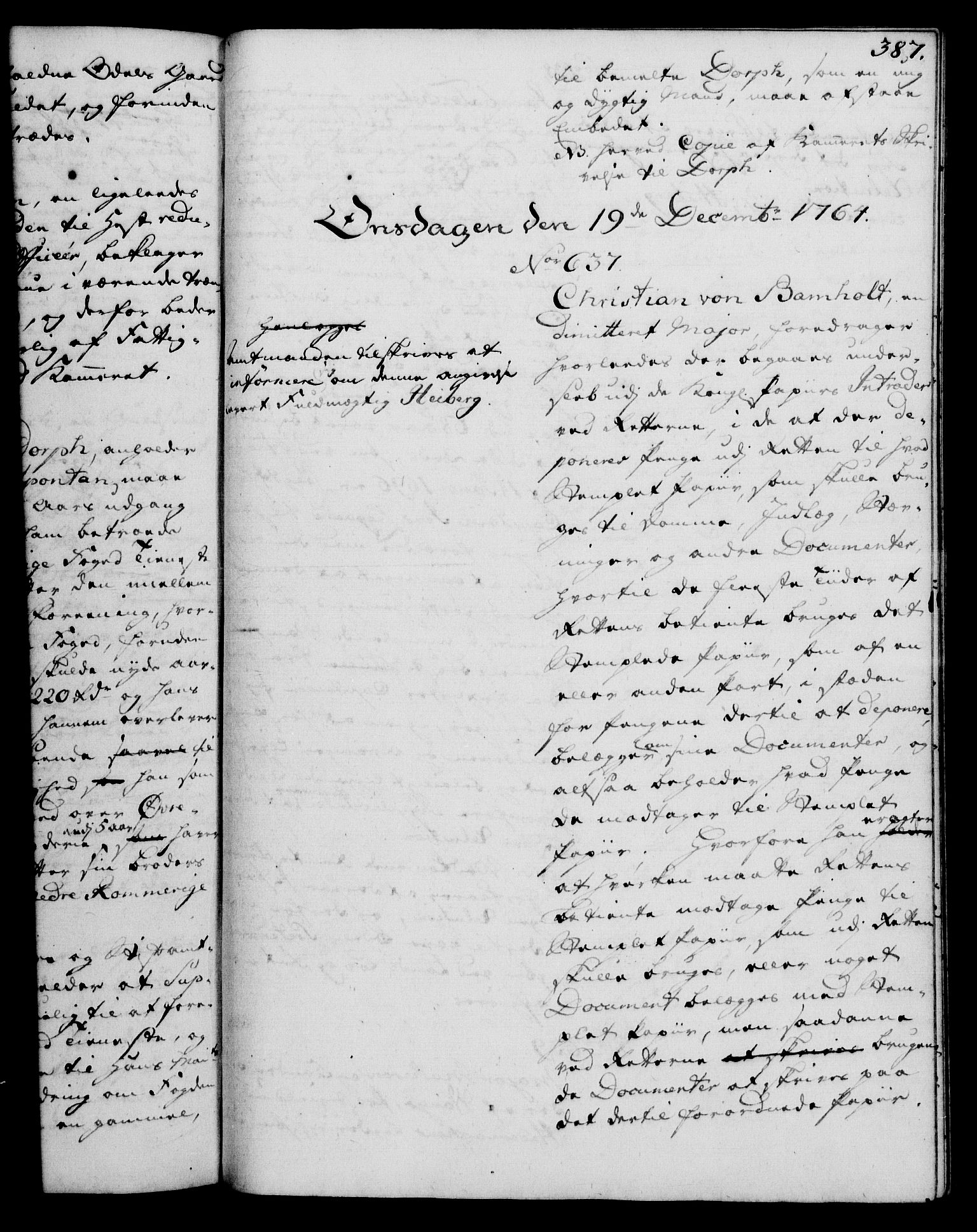 Rentekammeret, Kammerkanselliet, AV/RA-EA-3111/G/Gh/Gha/L0035: Norsk ekstraktmemorialprotokoll (merket RK 53.80), 1759-1771, p. 387