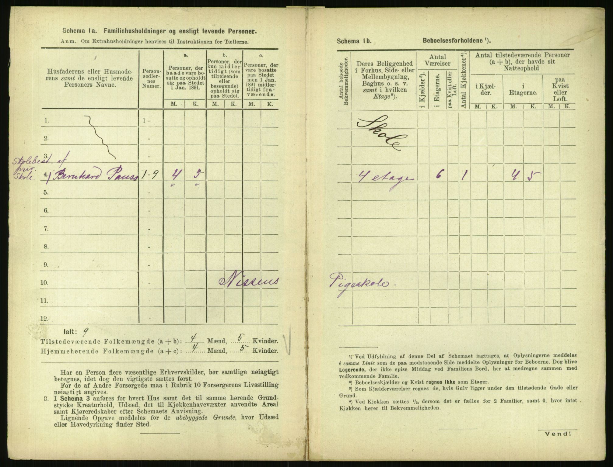 RA, 1891 census for 0301 Kristiania, 1891, p. 15907